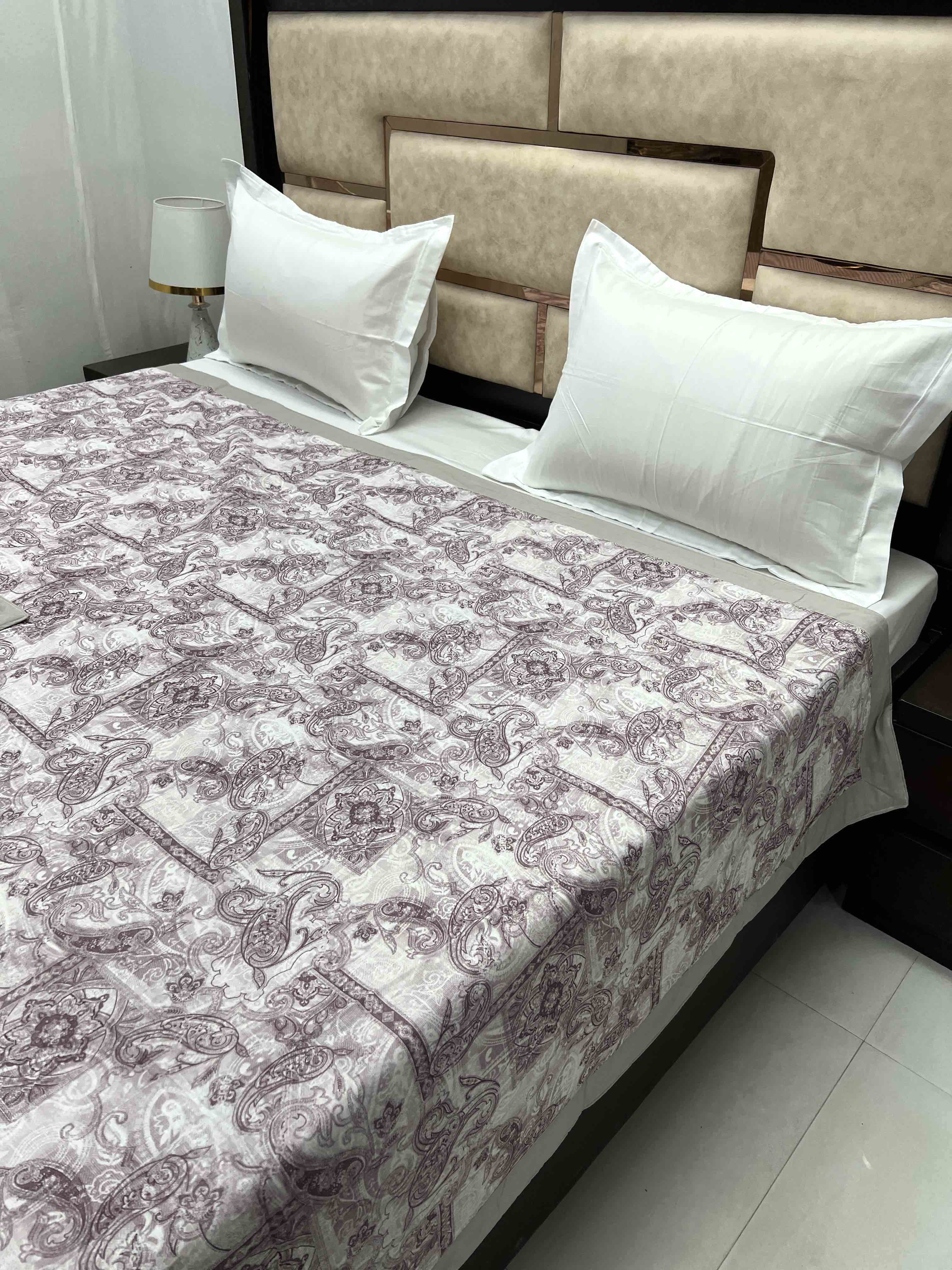 Silken Collection Pure Decor Pure Cotton King Size 180 TC Reversible Double Bed Dohar / Blanket / AC Comforter with Warm Cotton Sheet Layer Inside (221X246)