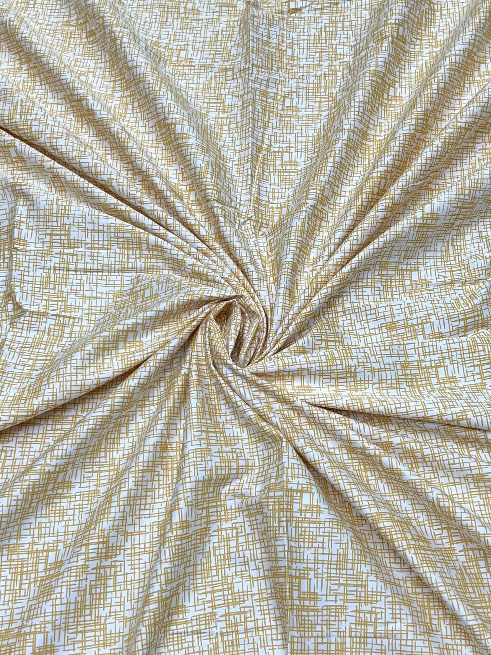 A-2023 - Pure Cotton 210 TC King Size Double Bedsheet (274X274) with Premium Embroidery on Two Pillow Covers (50X76)