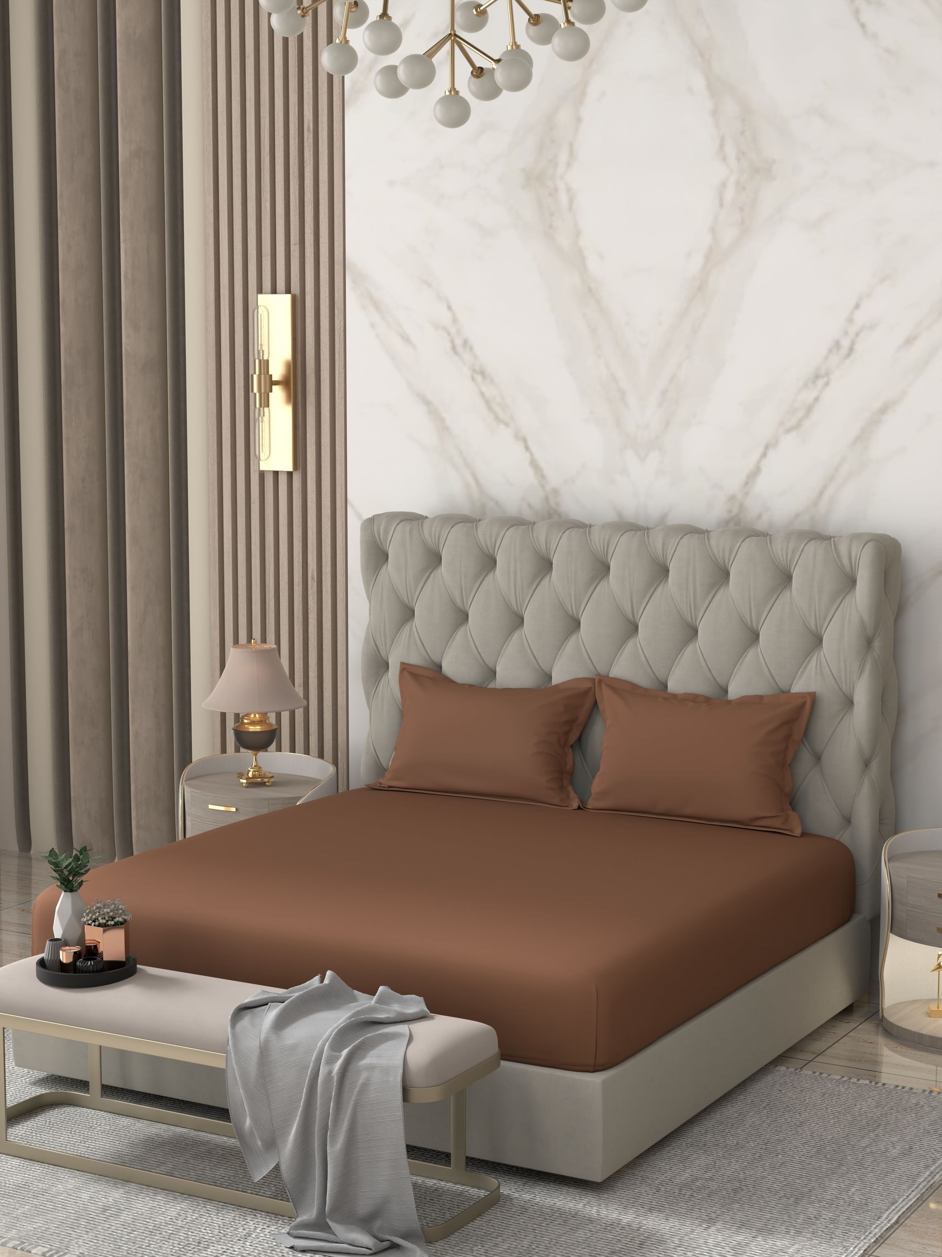 Pure Decor Pure Cotton King Size Double Bedsheet