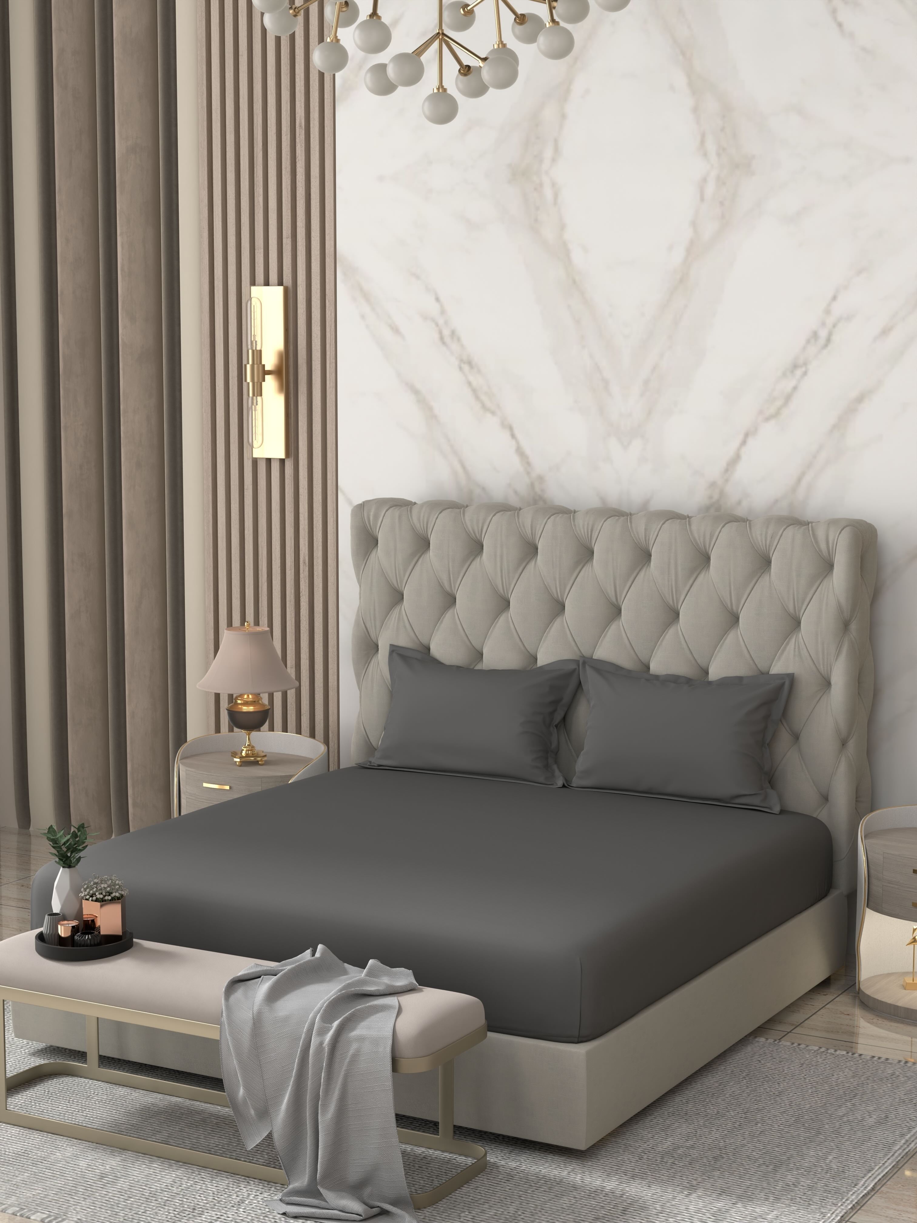 Pure Decor Pure Cotton King Size Double Bedsheet