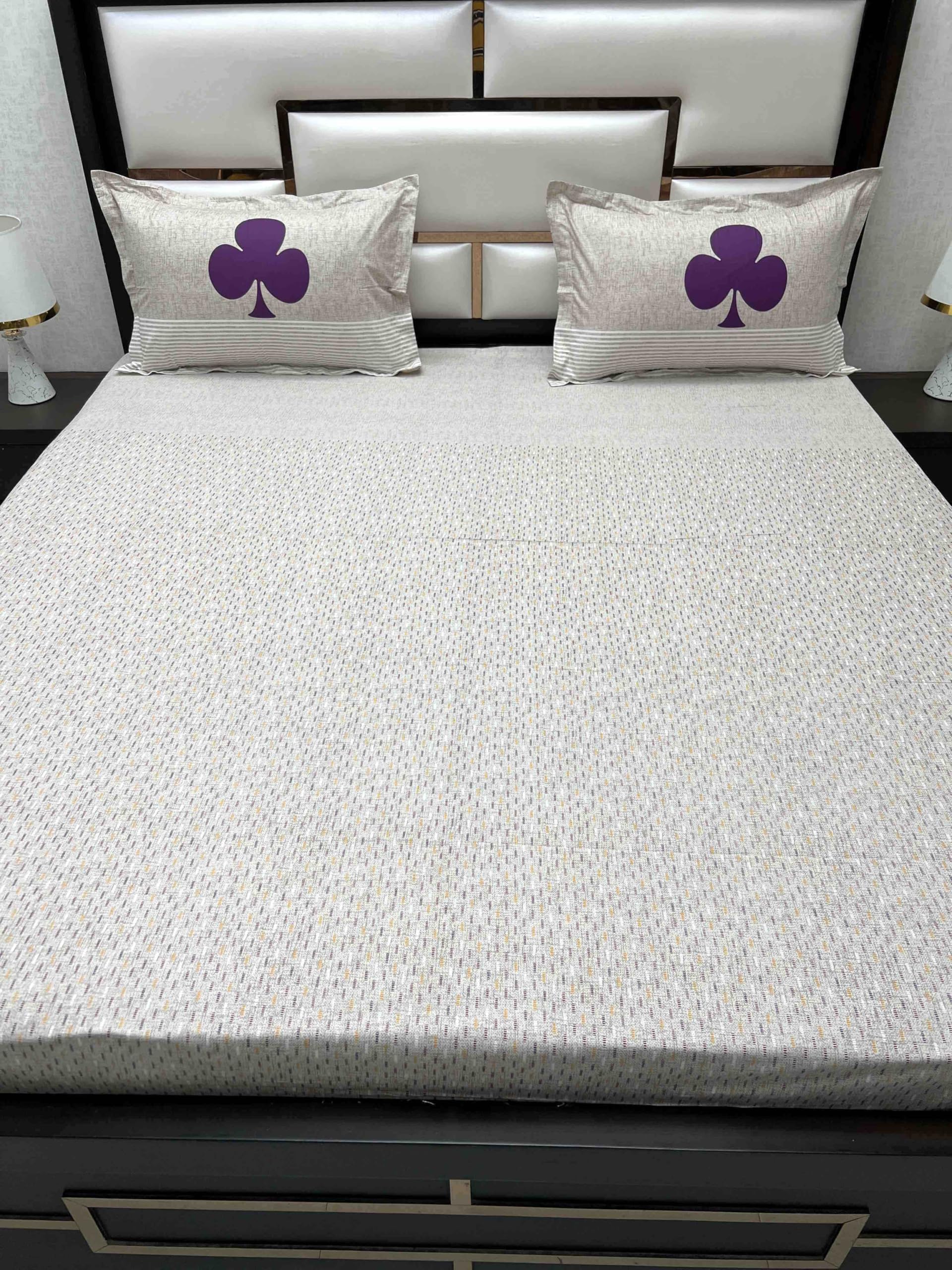Pure Decor Pure Cotton King Size Double Bedsheet