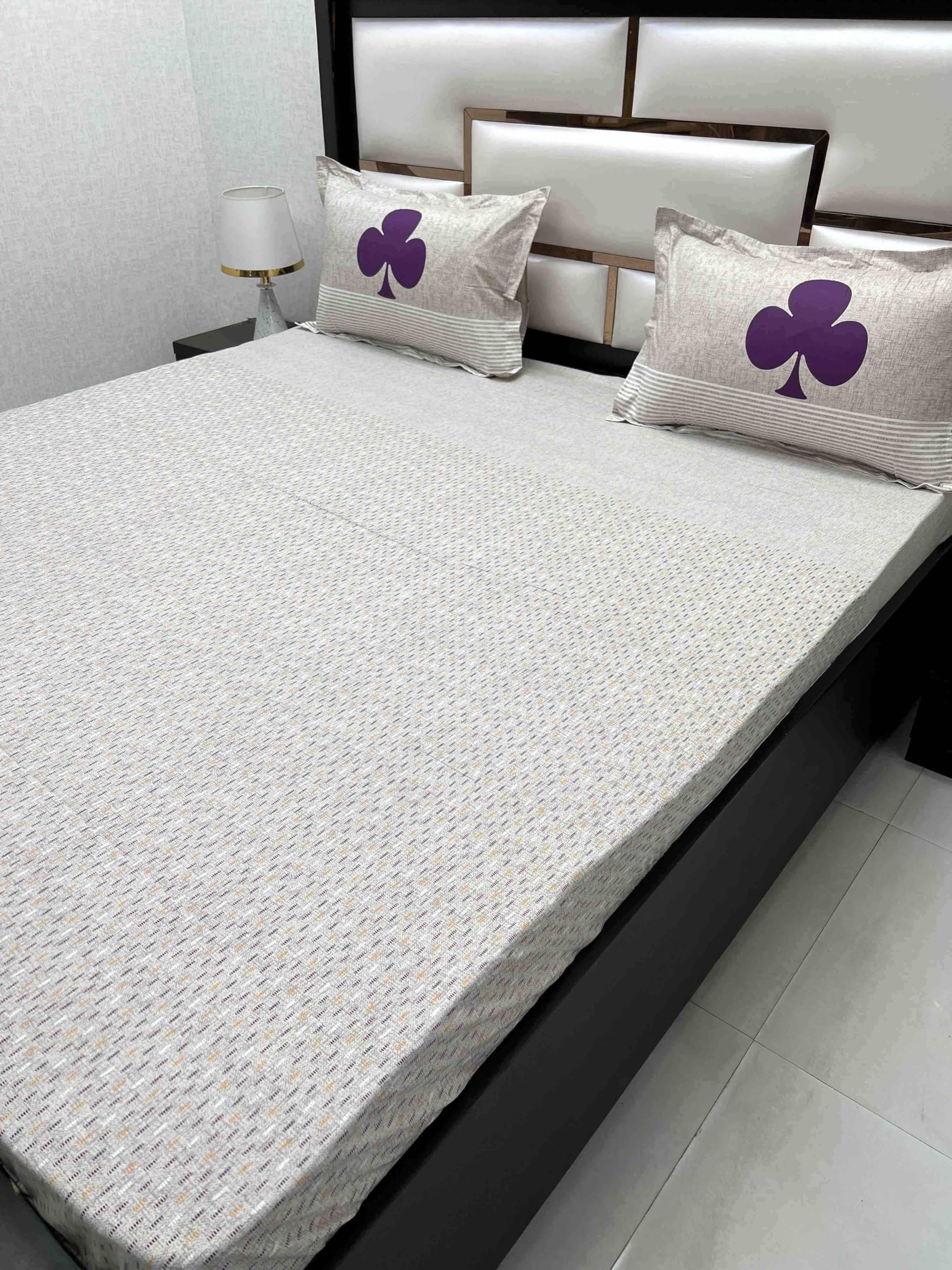 Pure Decor Pure Cotton King Size Double Bedsheet