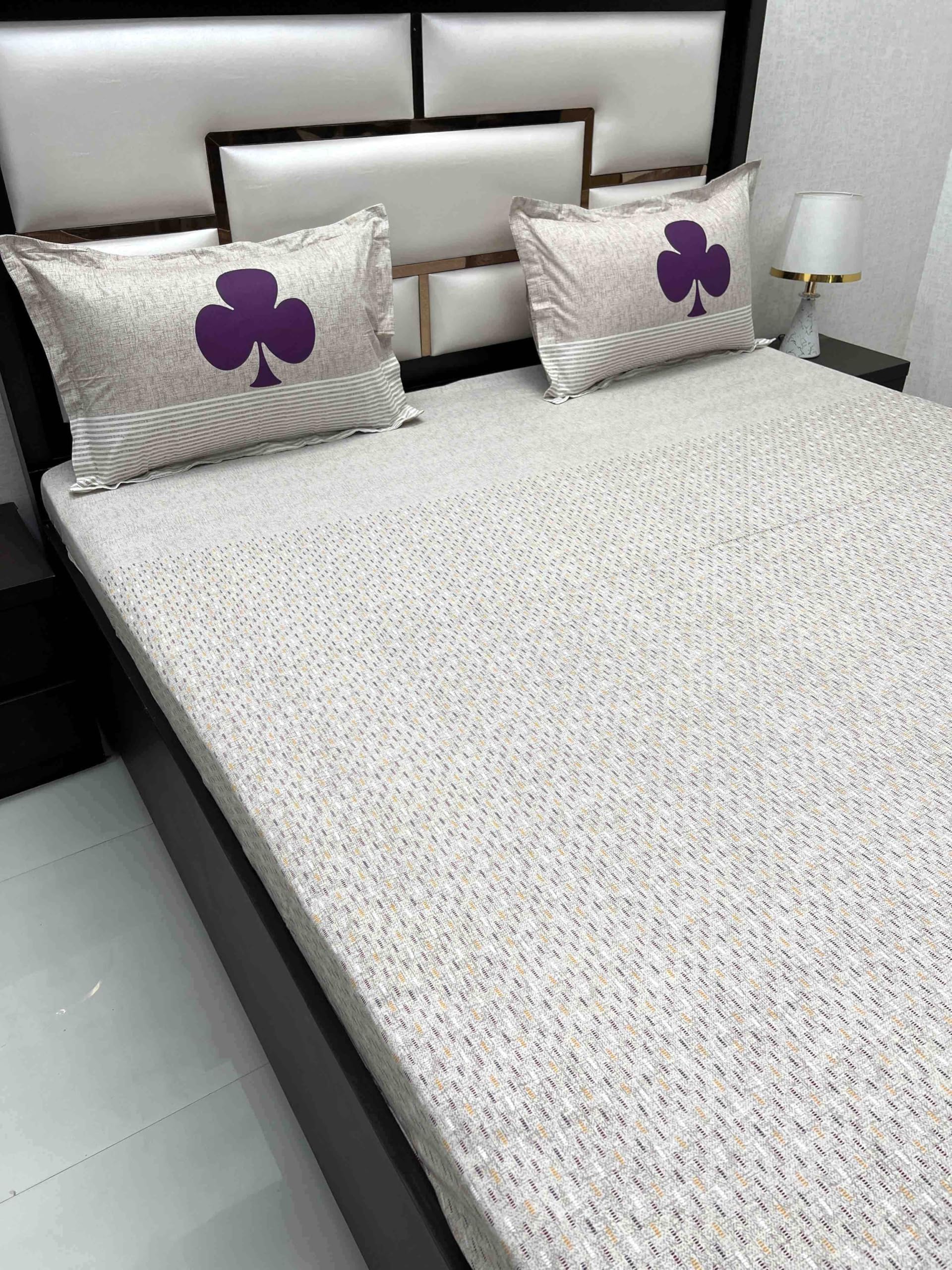 Pure Decor Pure Cotton King Size Double Bedsheet