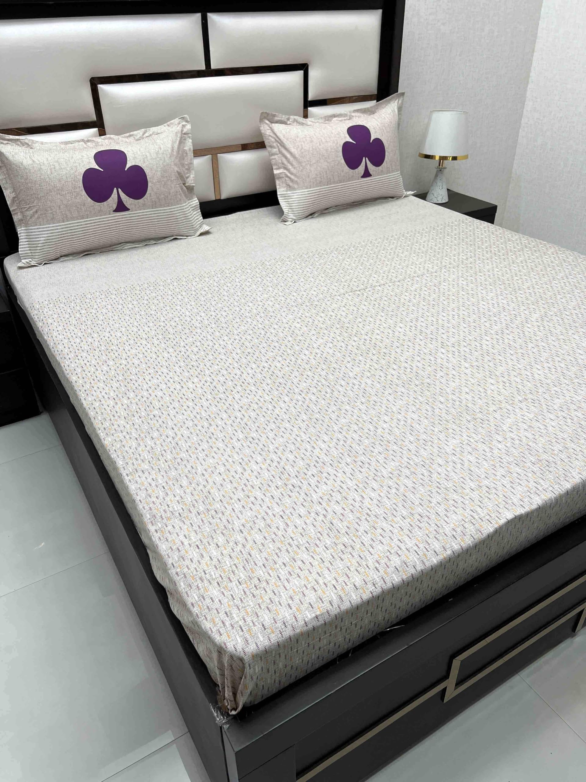 Pure Decor Pure Cotton King Size Double Bedsheet