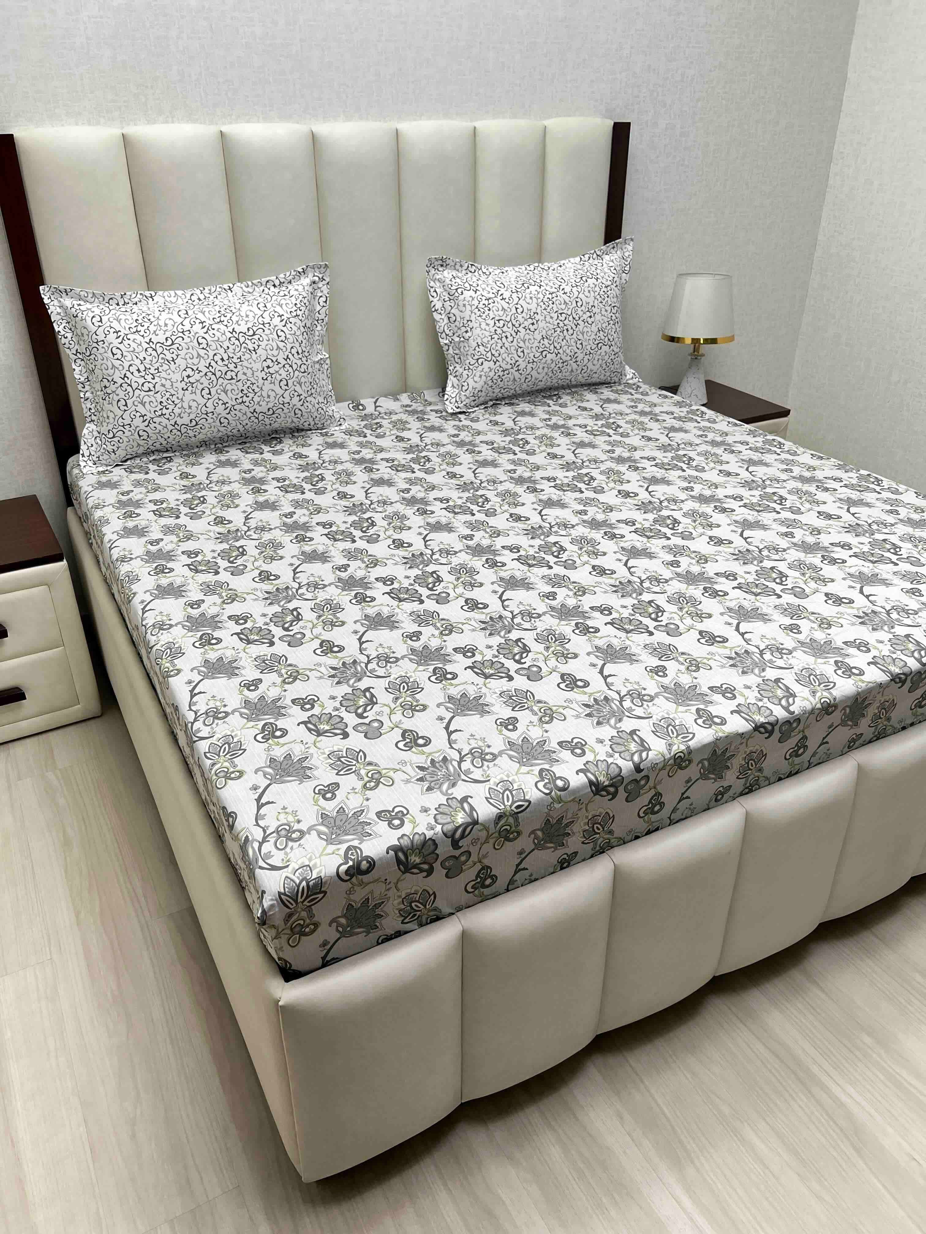 Pure Decor Pure Cotton King Size Fitted Bedsheet