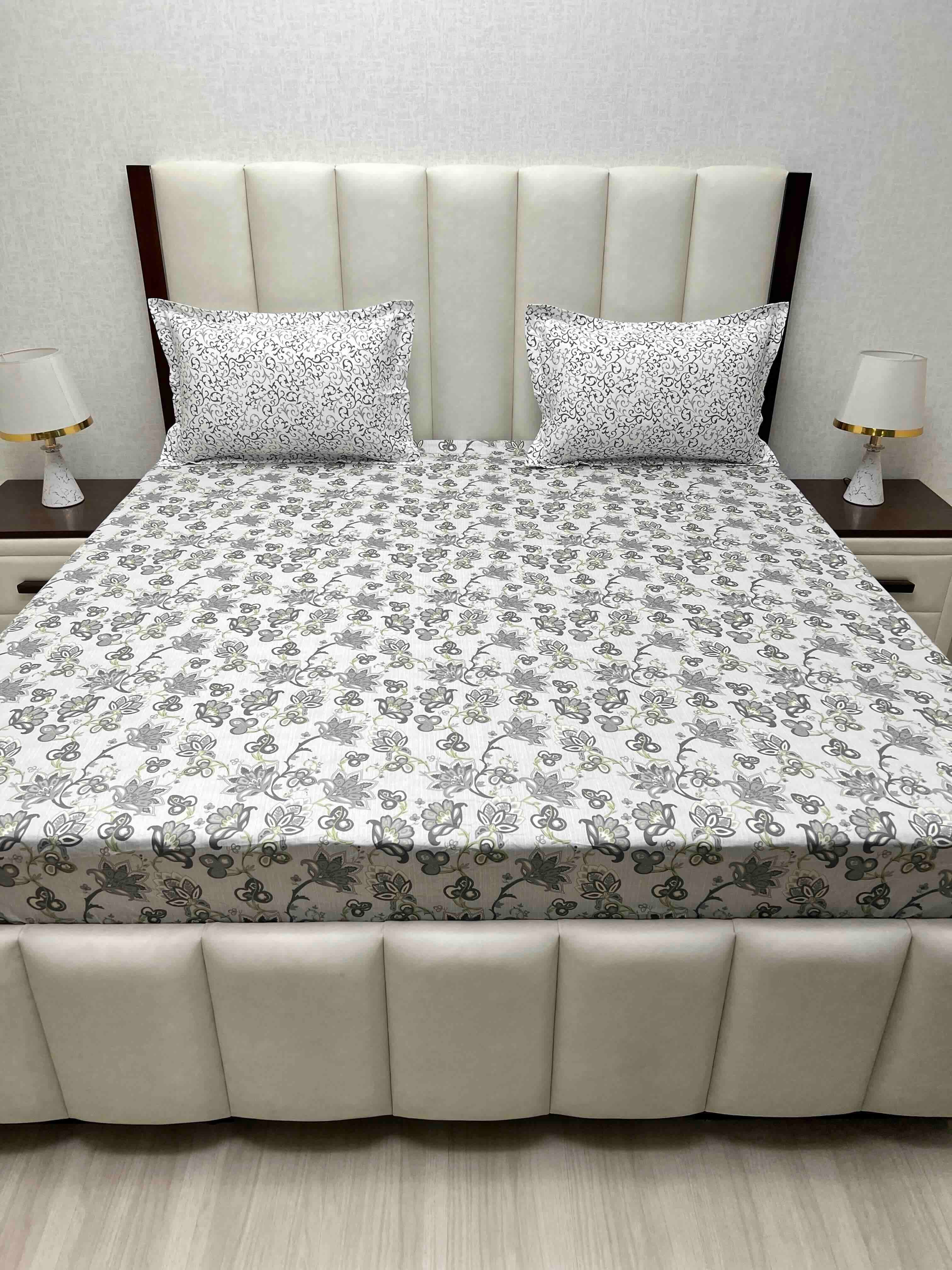 Pure Decor Pure Cotton King Size Fitted Bedsheet