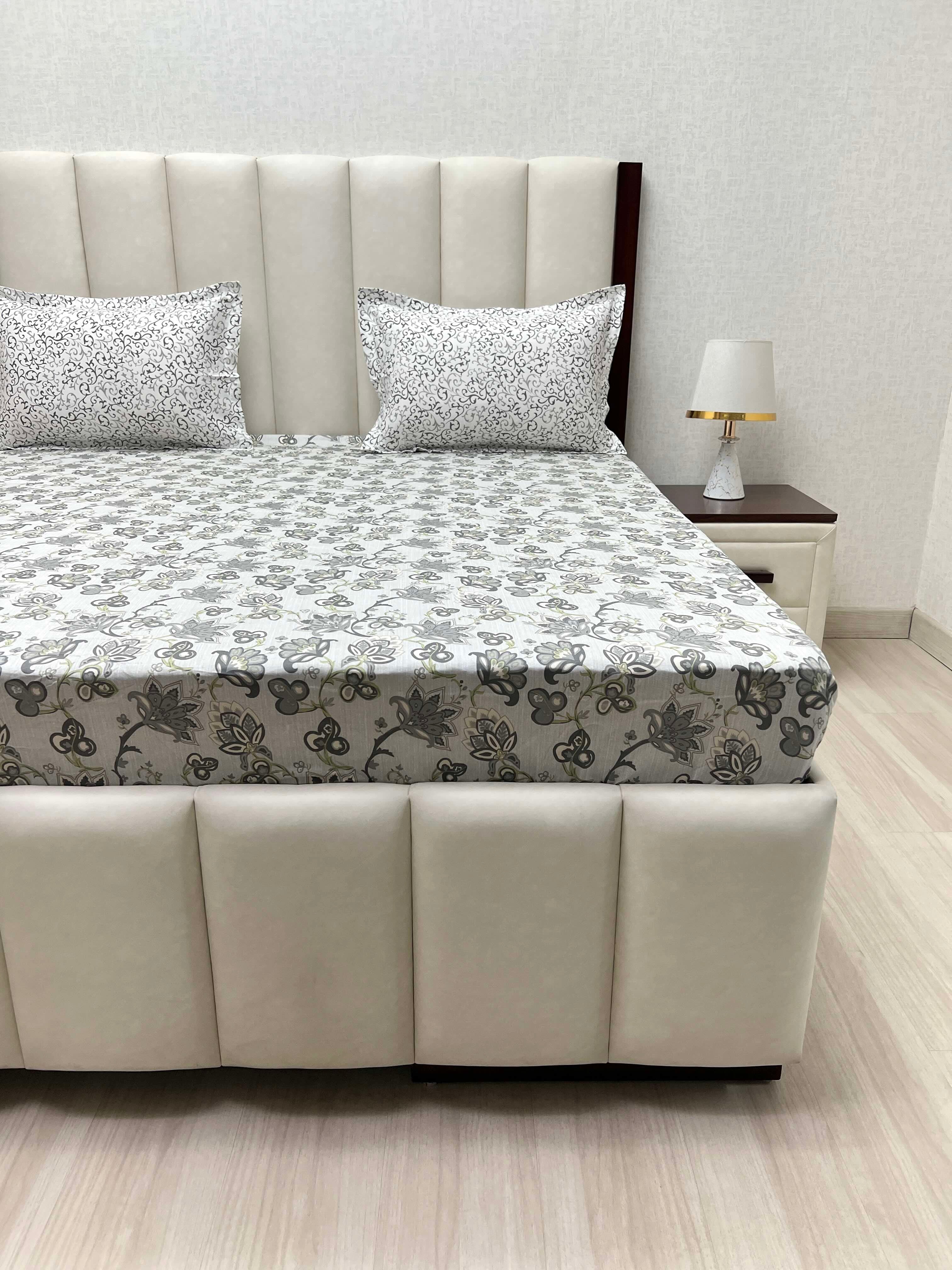 Pure Decor Pure Cotton King Size Fitted Bedsheet