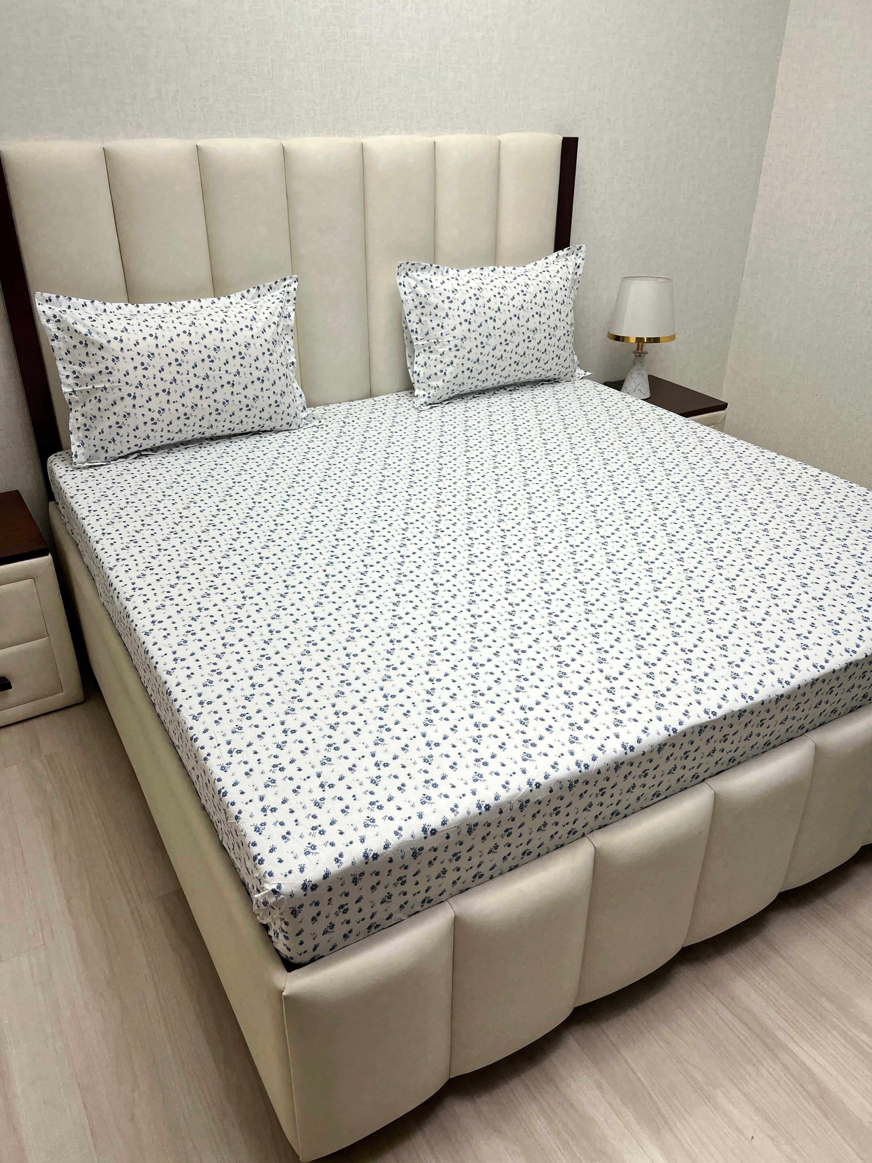 Pure Decor Pure Cotton King Size Fitted Bedsheet