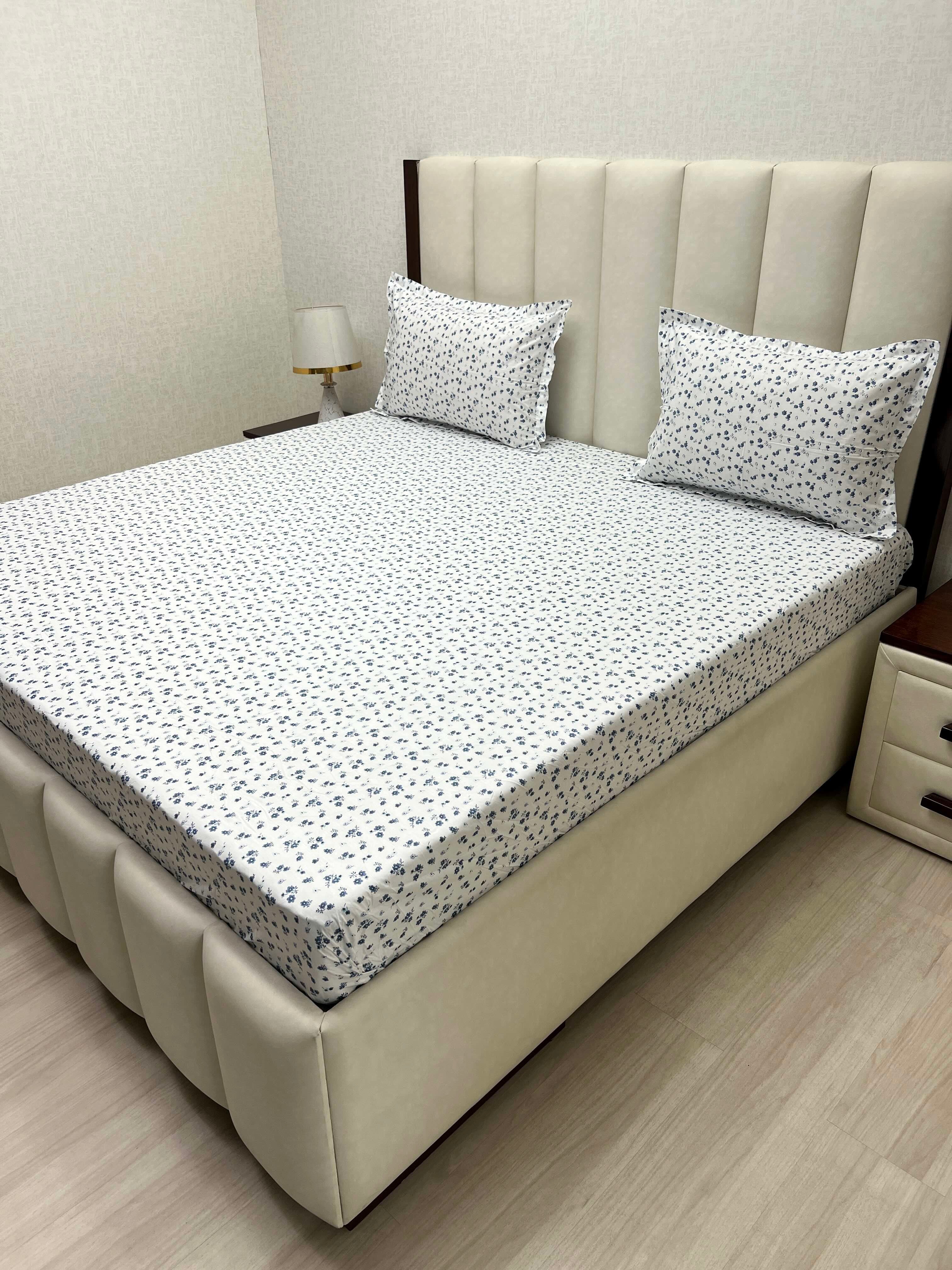 Pure Decor Pure Cotton King Size Fitted Bedsheet