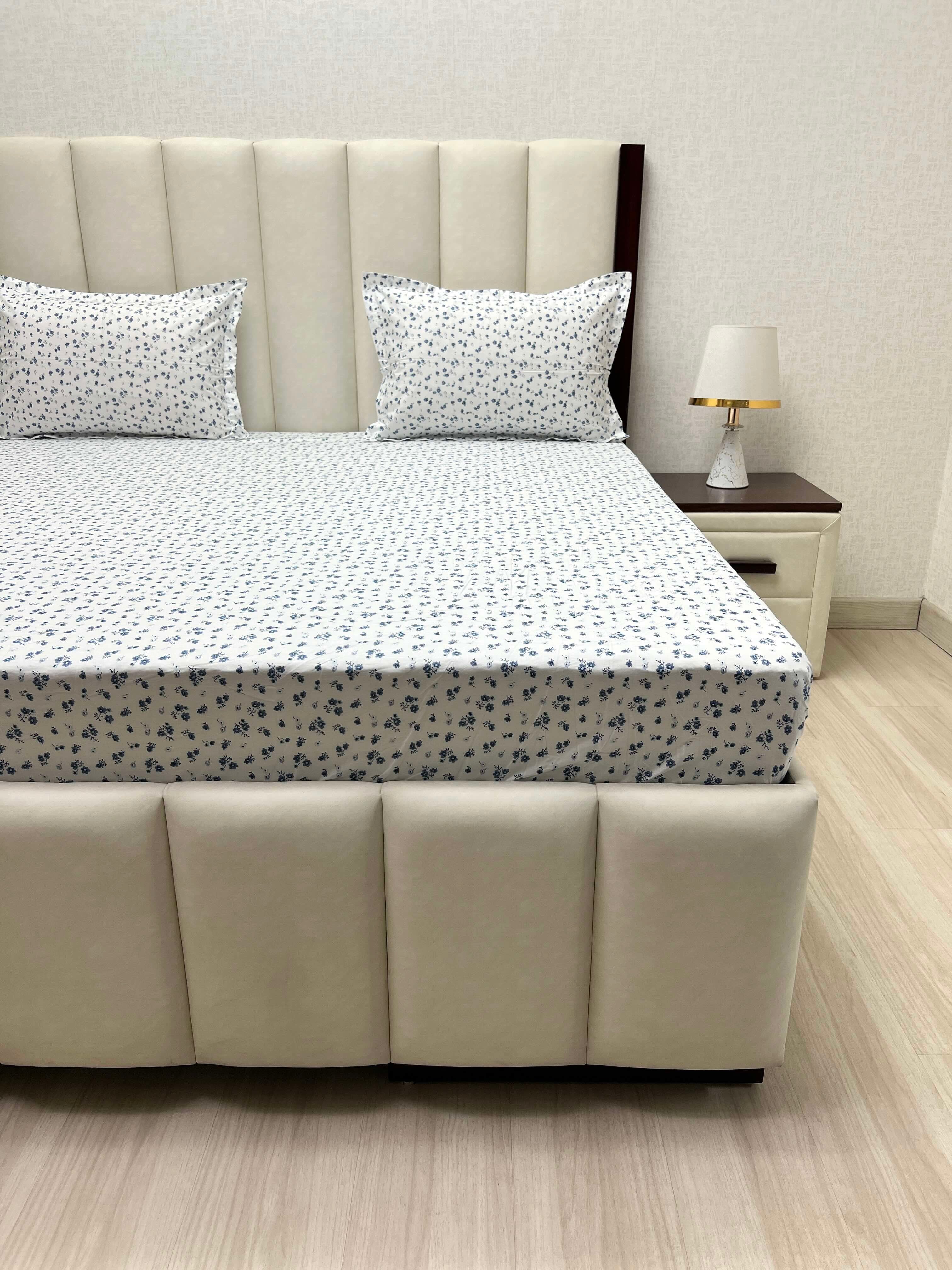 Pure Decor Pure Cotton King Size Fitted Bedsheet