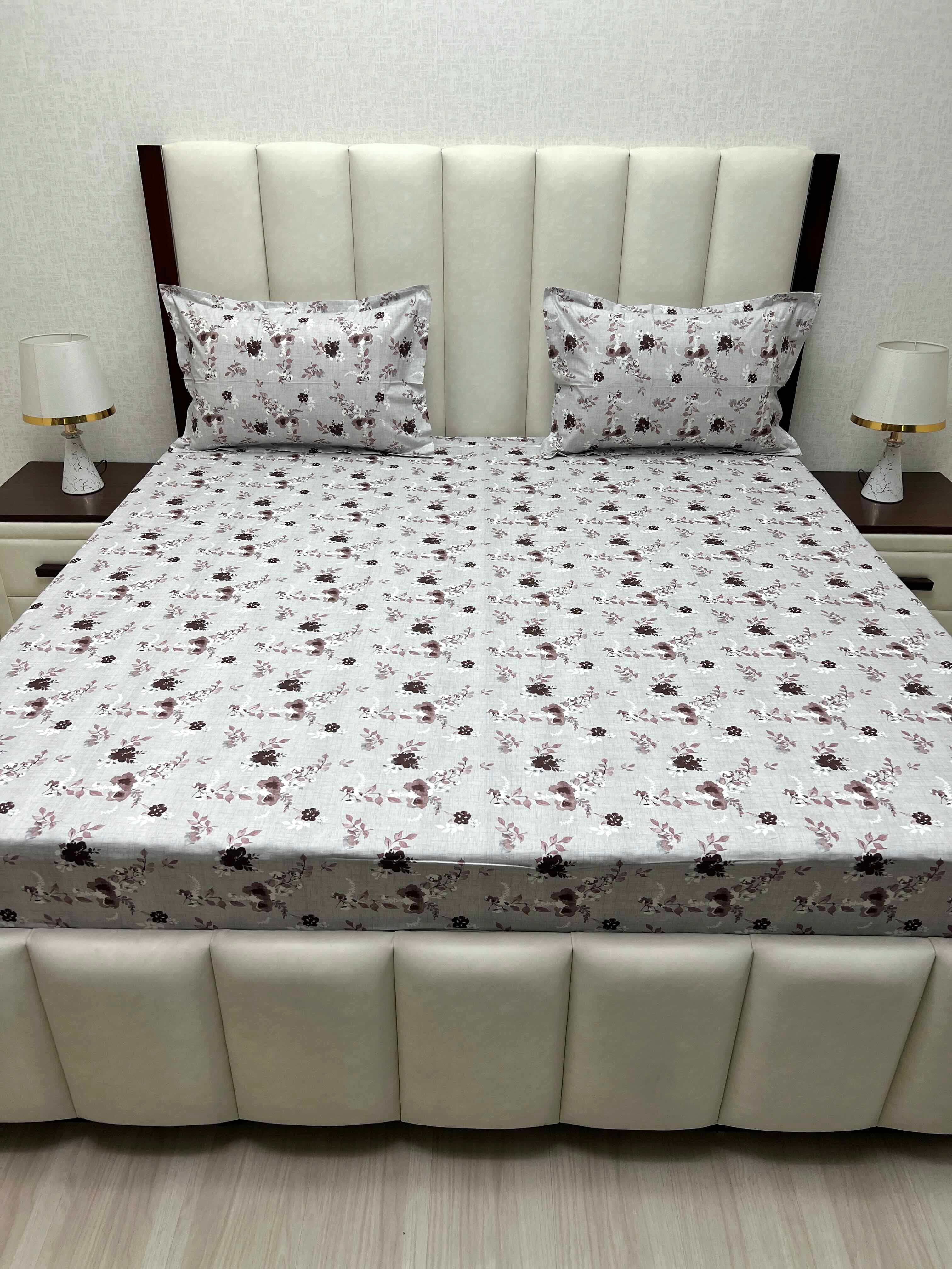 Pure Decor Pure Cotton King Size Double Bedsheet