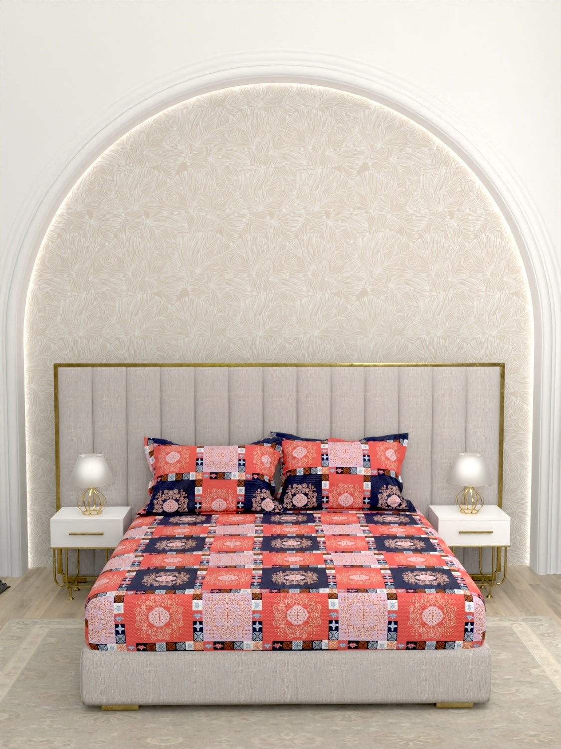 Pure Decor Polycotton Queen Size Double Bedsheet