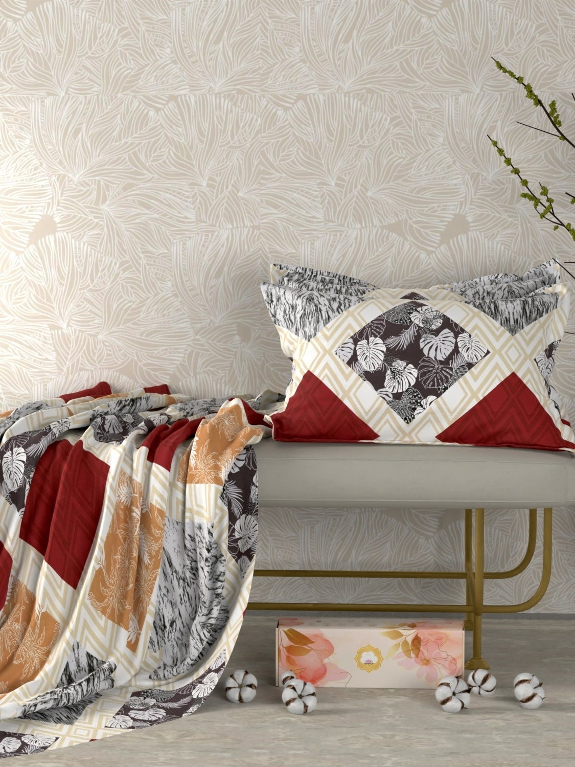 Pure Decor Polycotton Queen Size Double Bedsheet