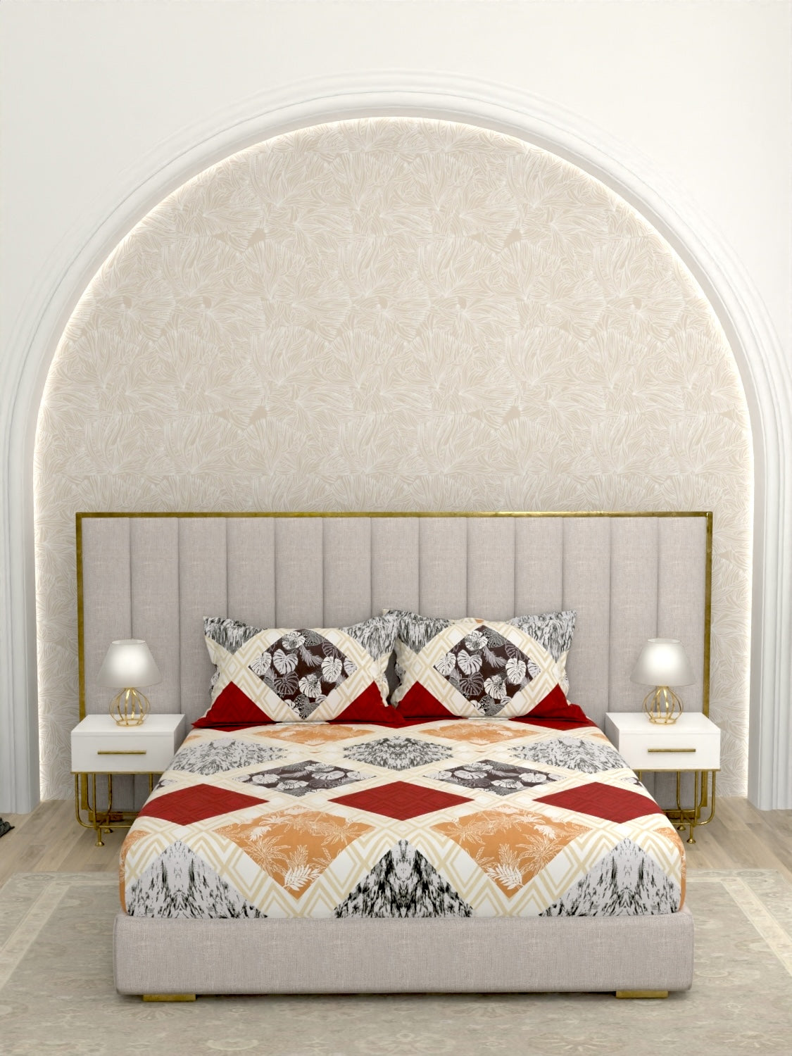 Pure Decor Polycotton Queen Size Double Bedsheet