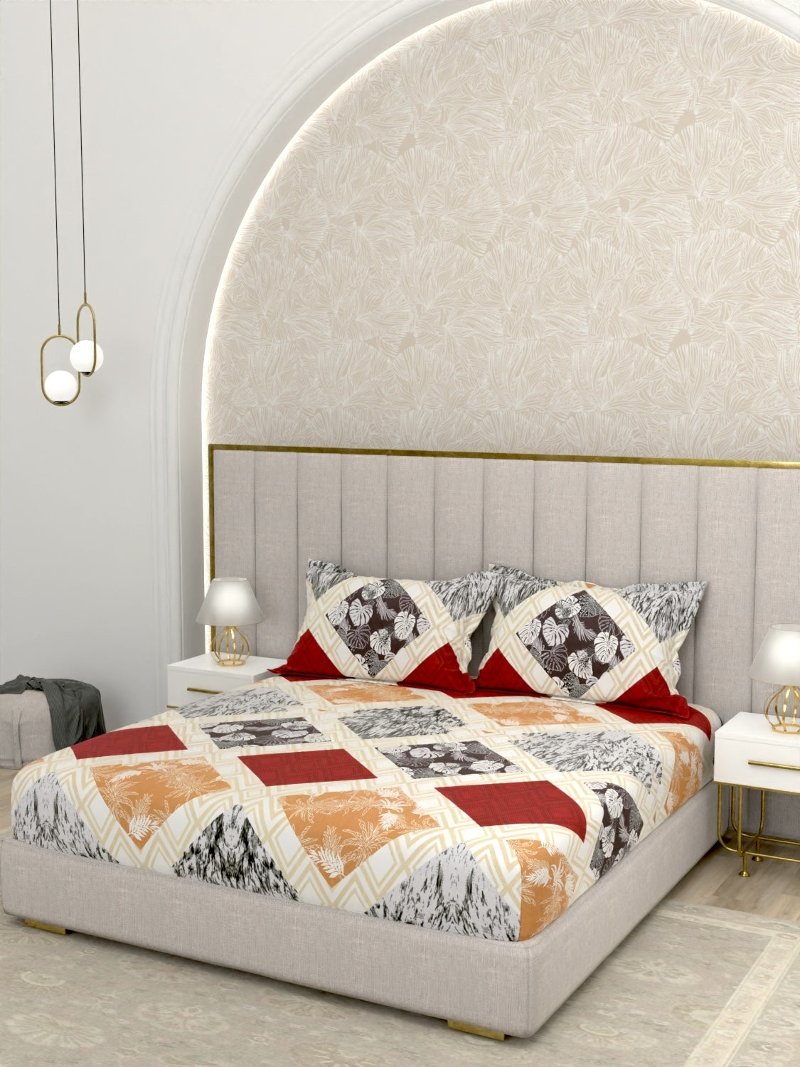 Pure Decor Polycotton Queen Size Double Bedsheet