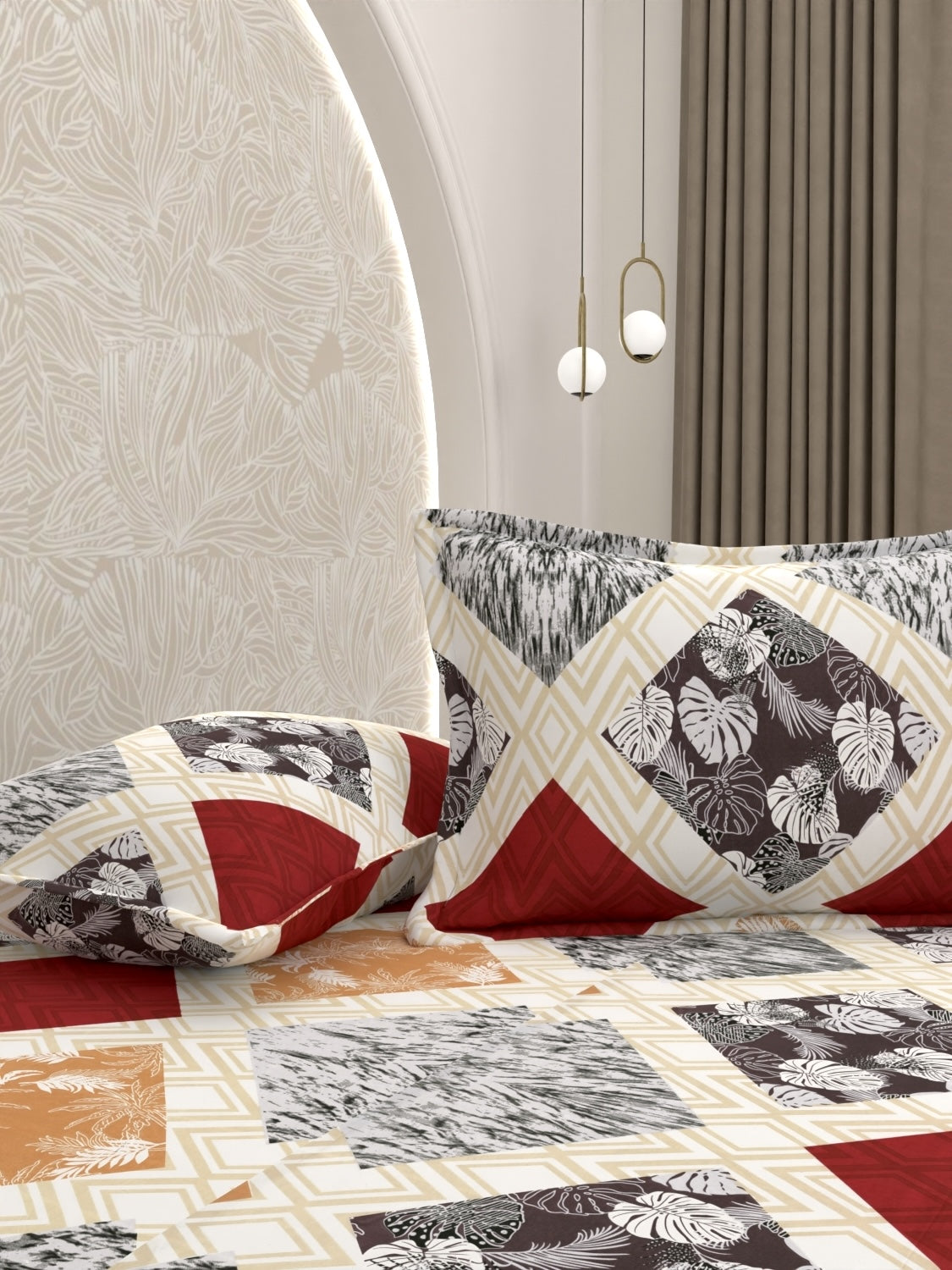 Pure Decor Polycotton Queen Size Double Bedsheet