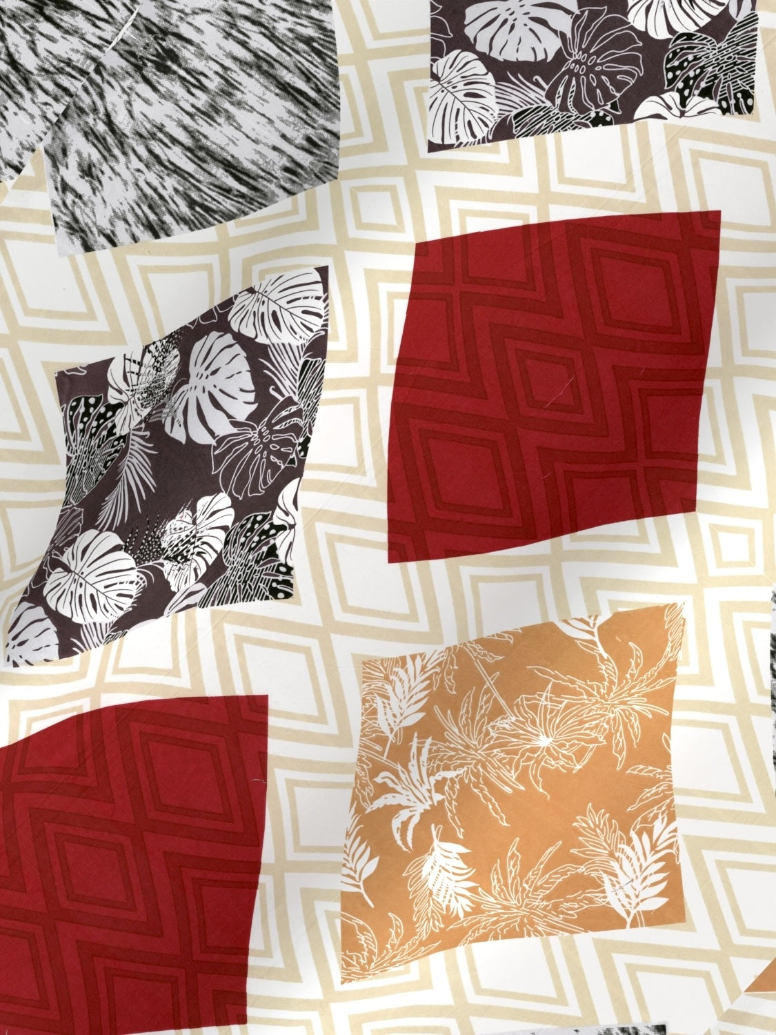 A-3382 - Poly Cotton 130 GSM Queen Size Double Bedsheet (228X254) with Two Pillow Covers (43X68)