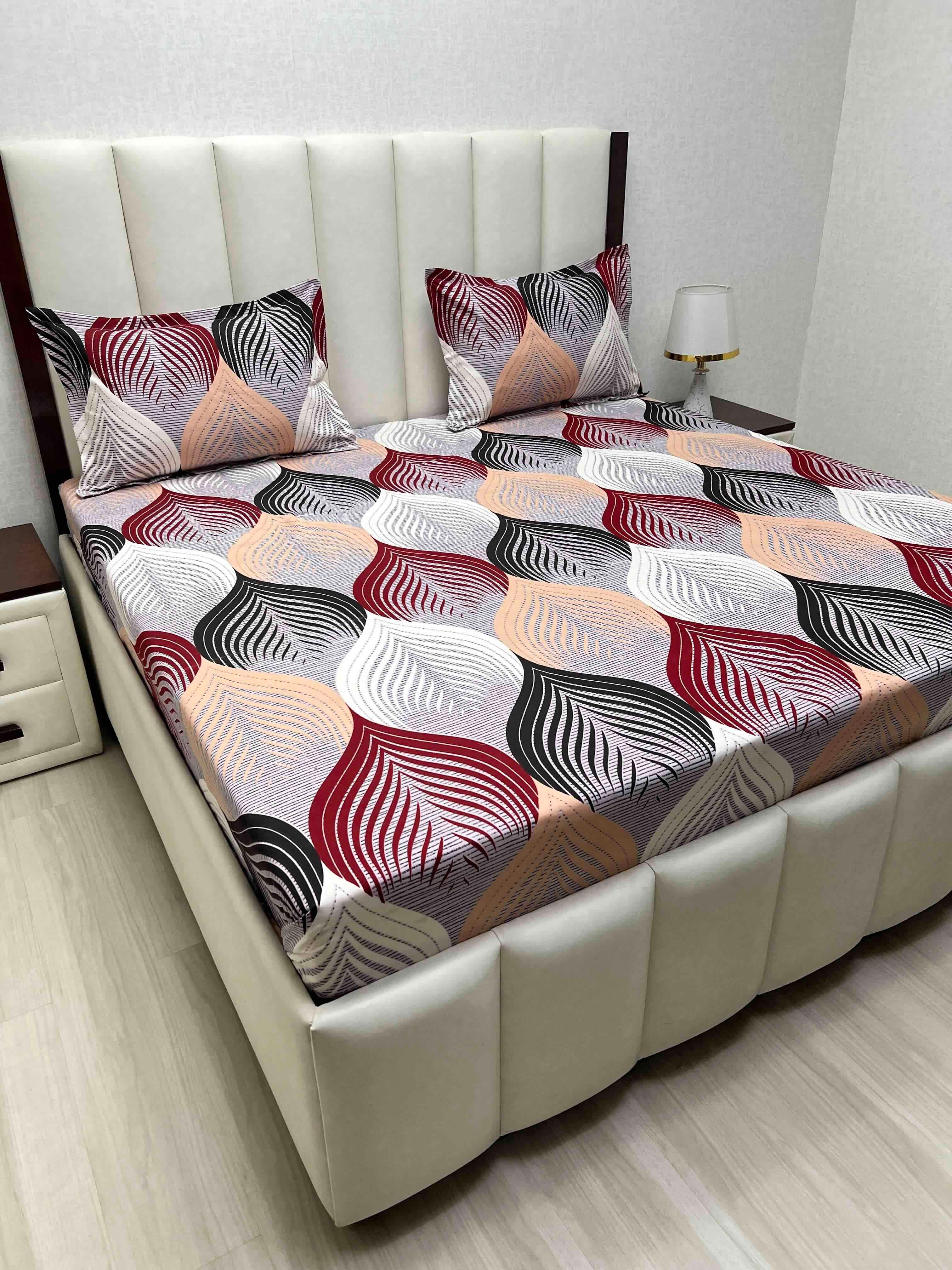 Pure Decor Polycotton Queen Size Double Bedsheet