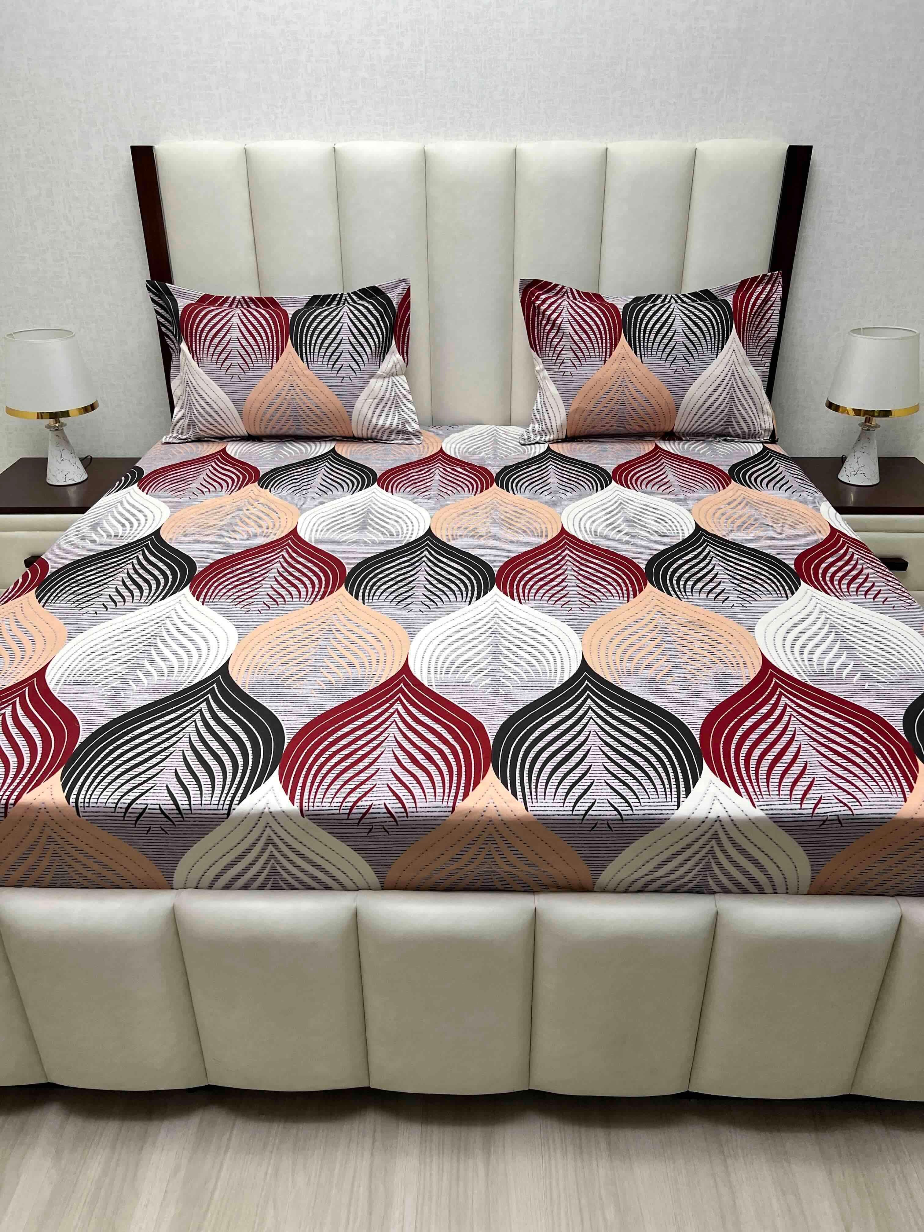 Pure Decor Polycotton Queen Size Double Bedsheet