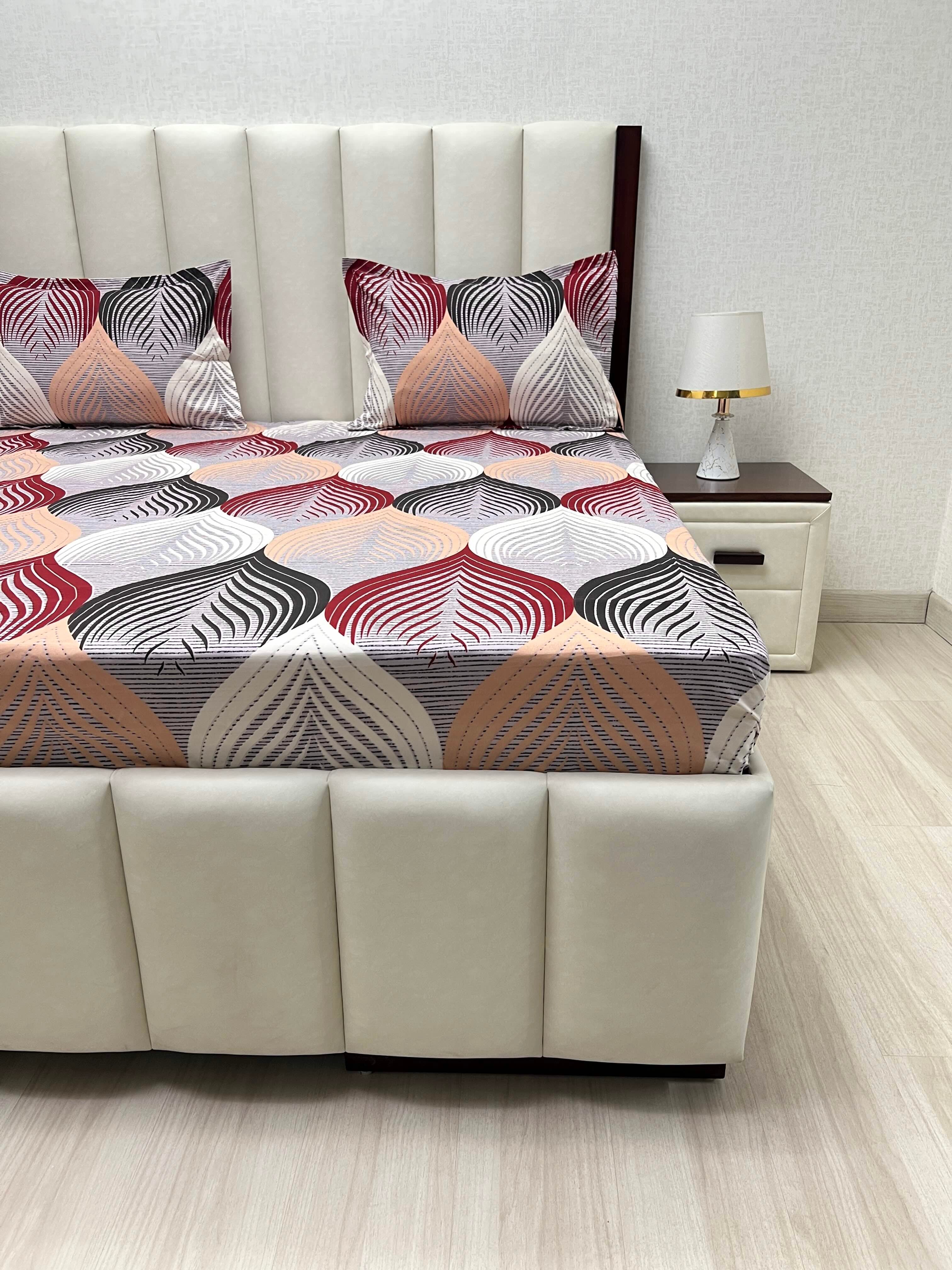 Pure Decor Polycotton Queen Size Double Bedsheet