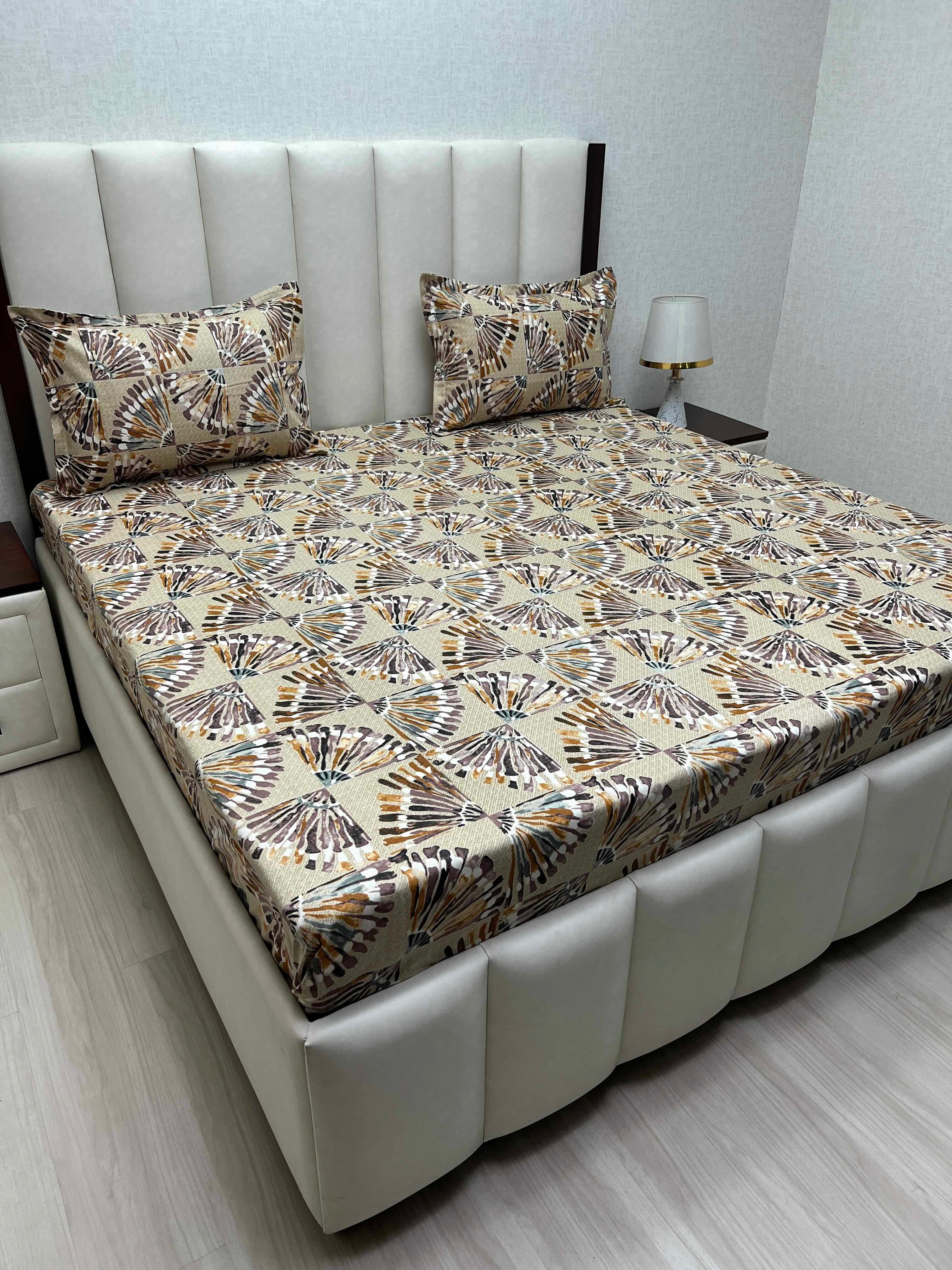 Pure Decor Pure Cotton Queen Size Double Bedsheet
