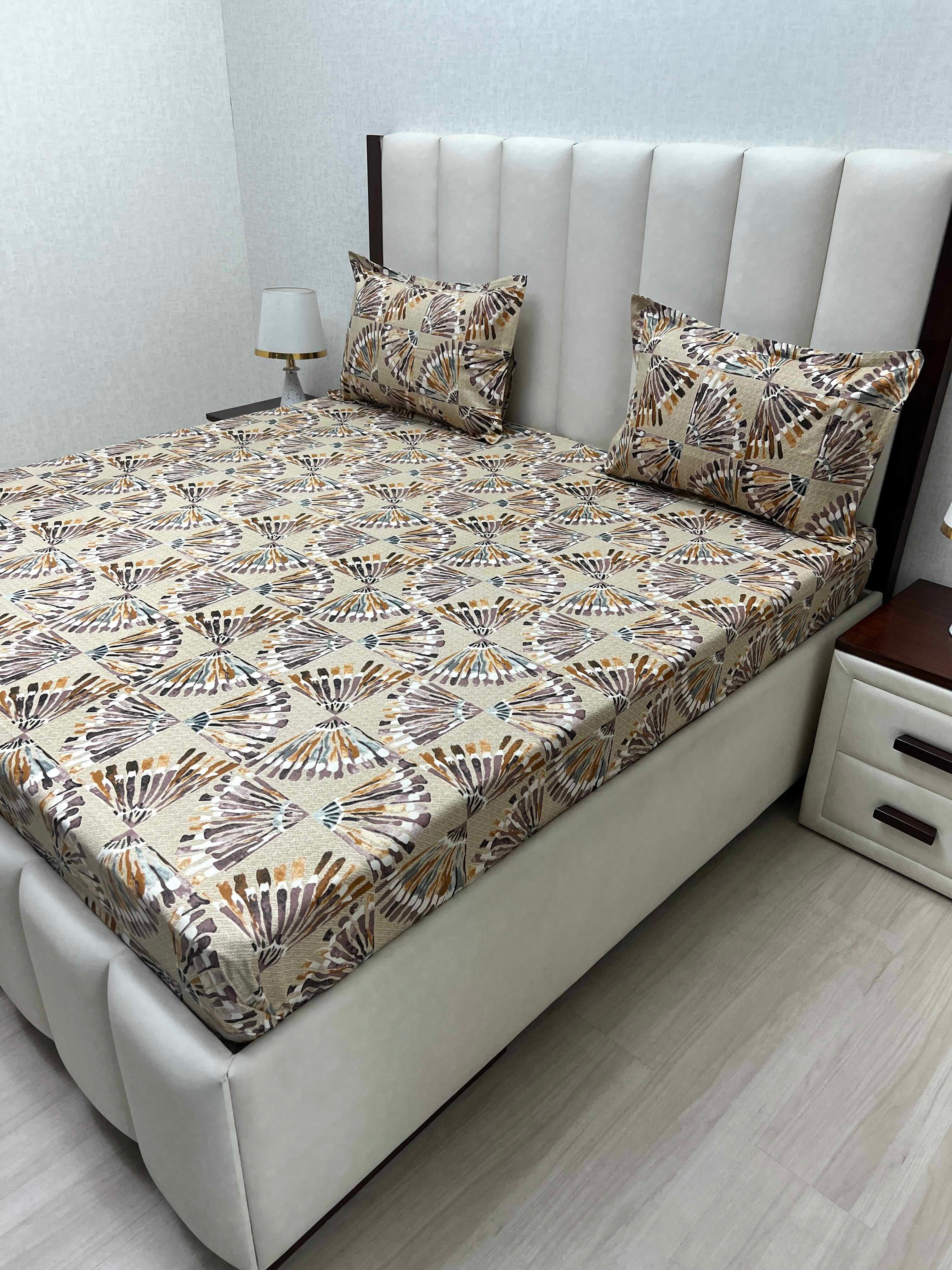 Pure Decor Pure Cotton Queen Size Double Bedsheet