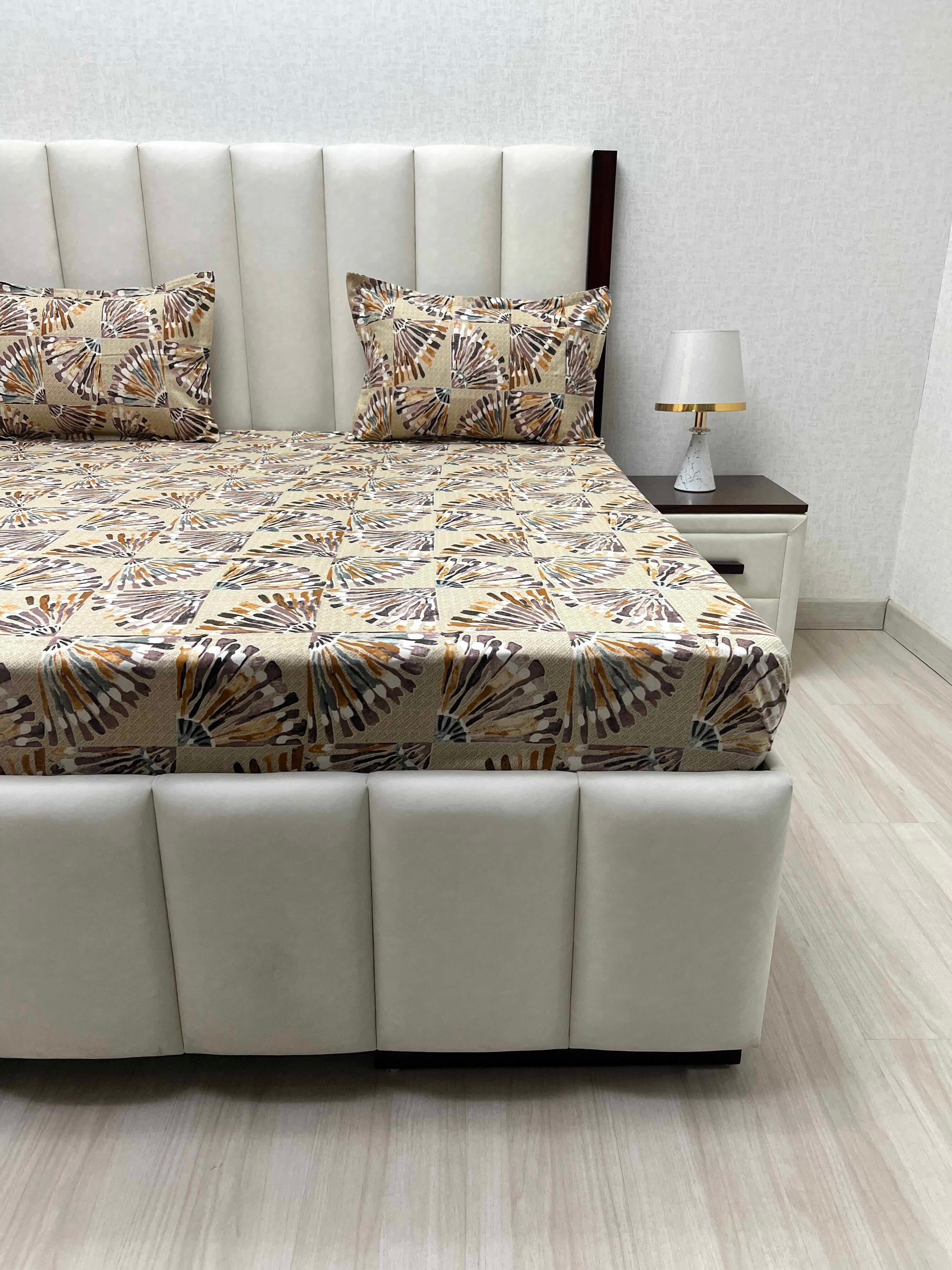 Pure Decor Pure Cotton Queen Size Double Bedsheet