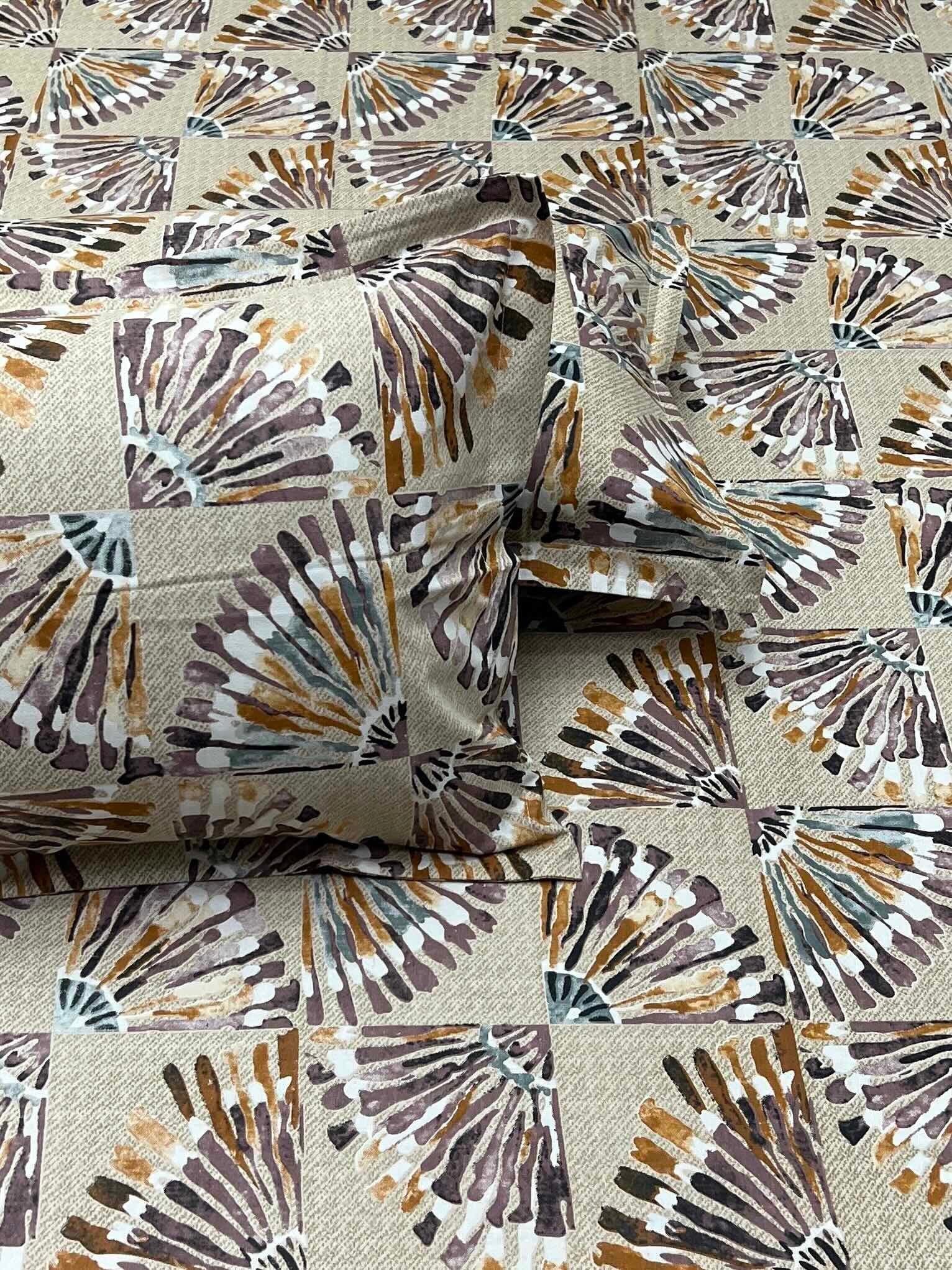 Pure Decor Pure Cotton Queen Size Double Bedsheet