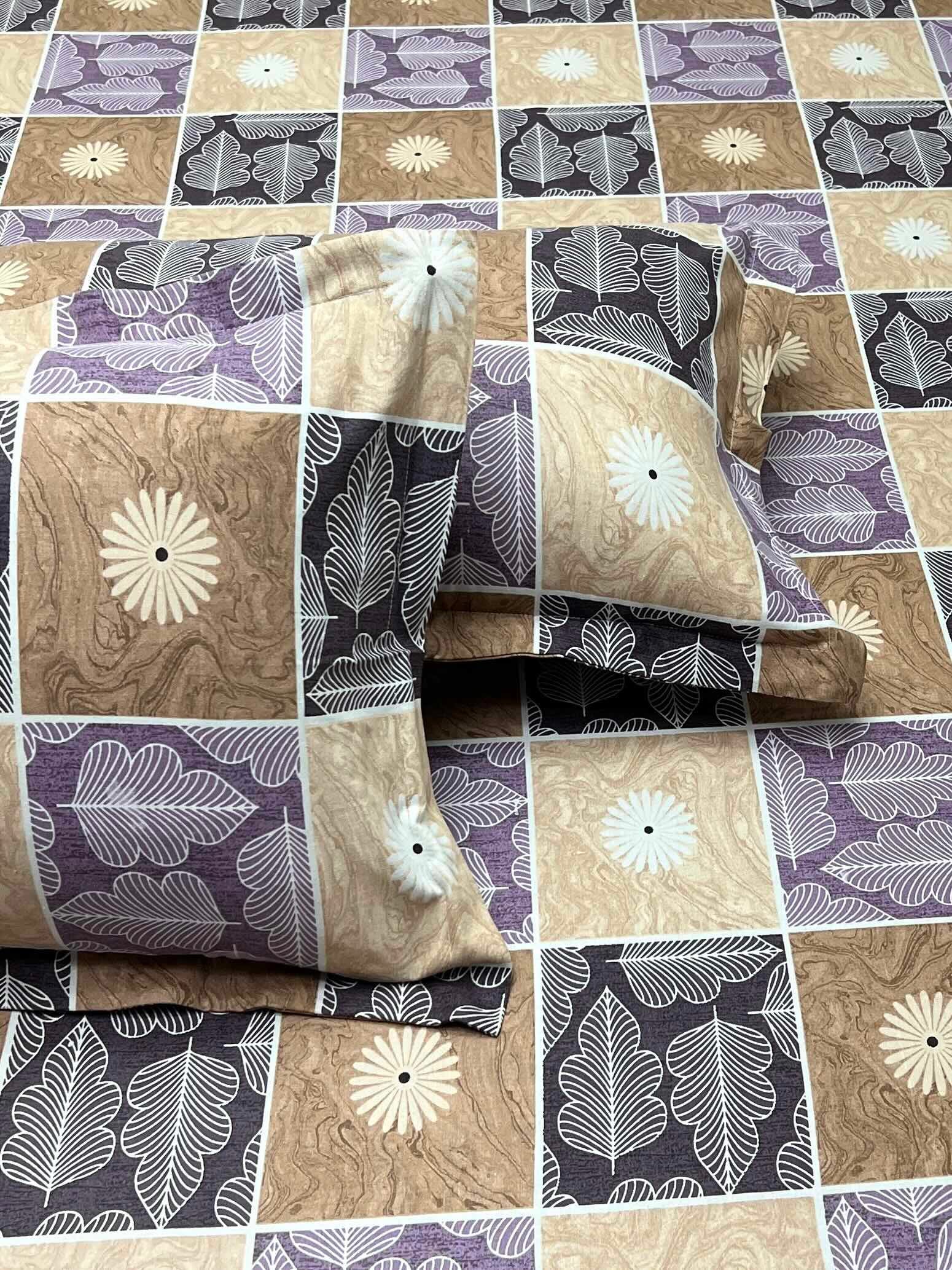 Pure Decor Pure Cotton Queen Size Double Bedsheet