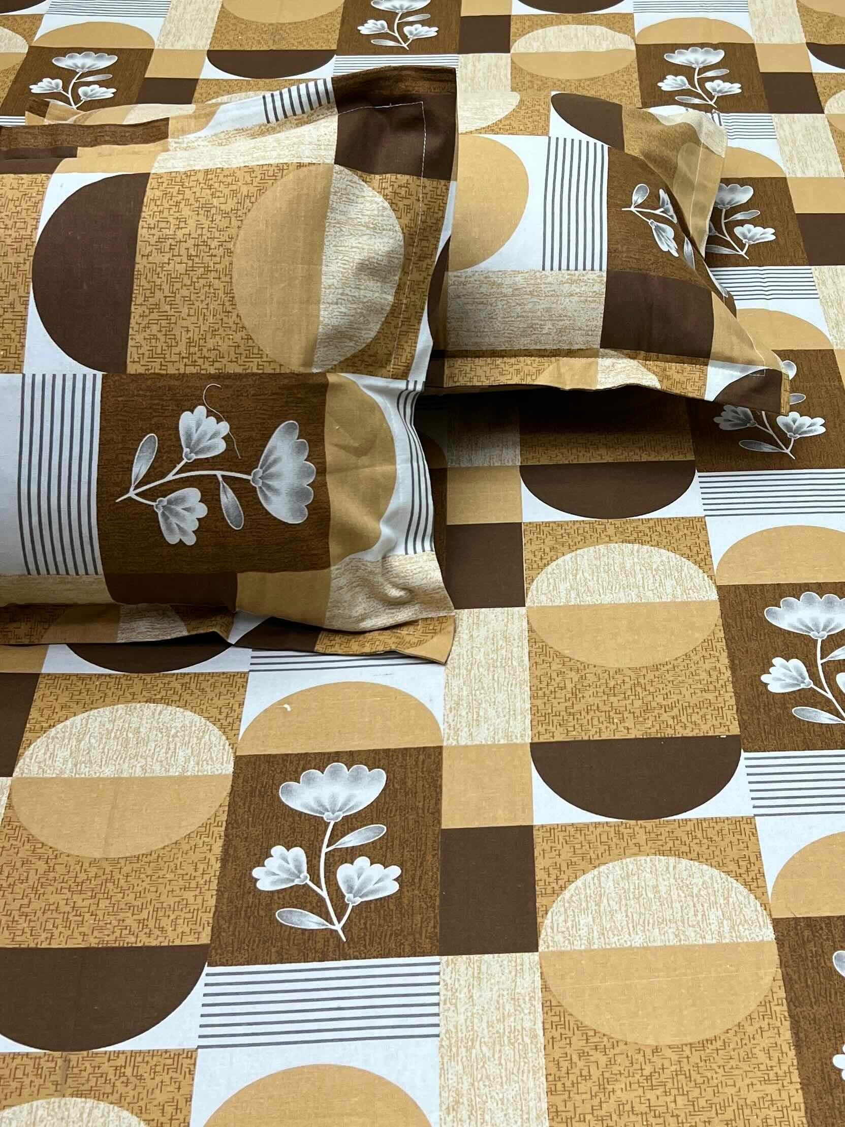 Pure Decor Pure Cotton Queen Size Double Bedsheet