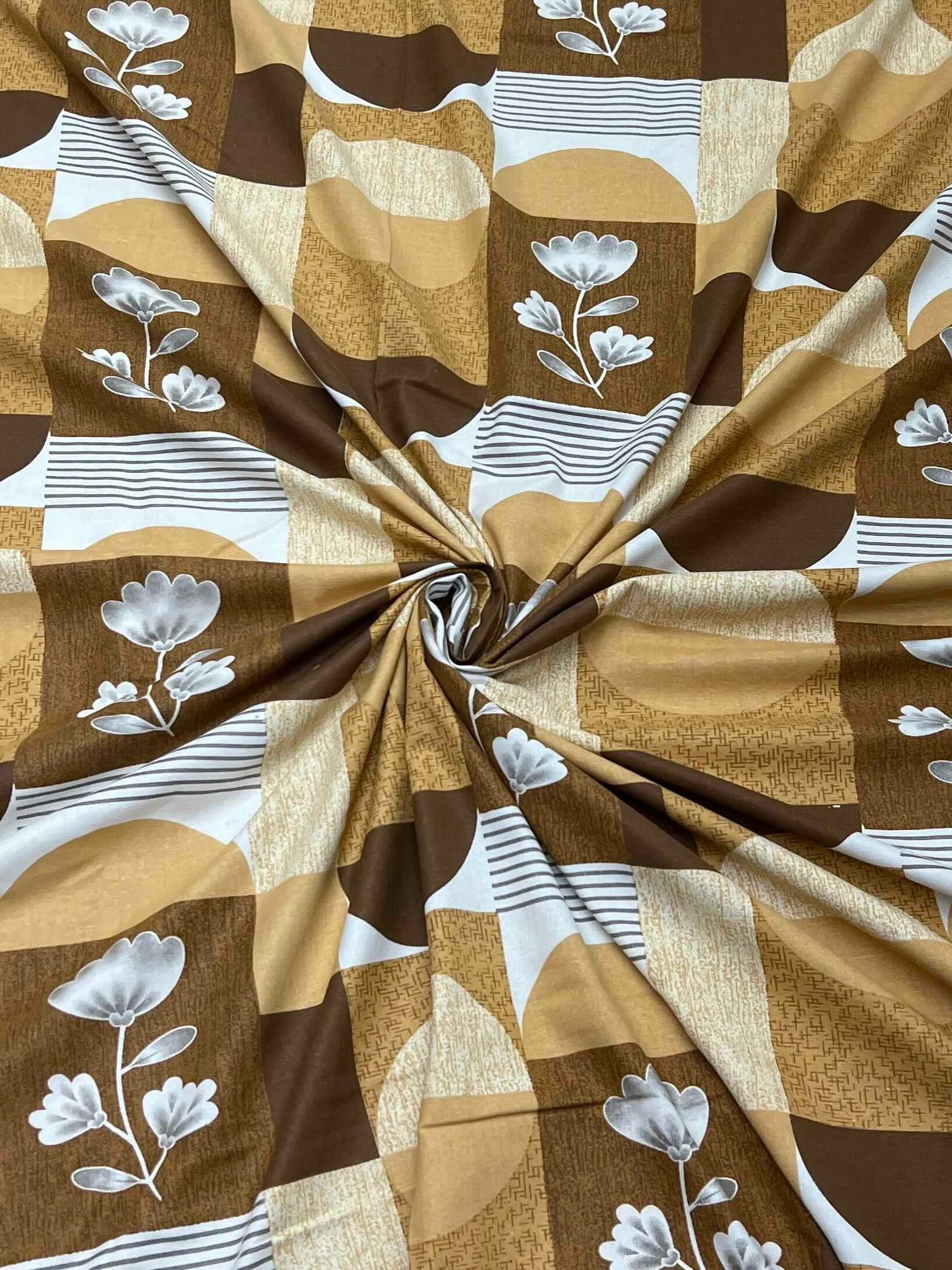 Pure Decor Pure Cotton Queen Size Double Bedsheet