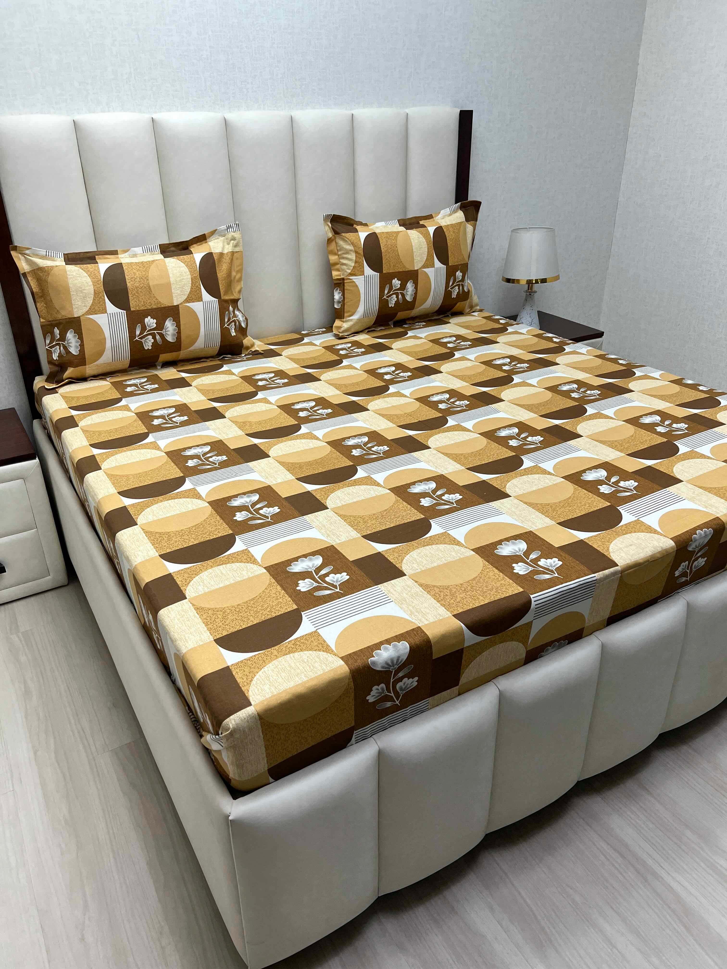 Pure Decor Pure Cotton Queen Size Double Bedsheet