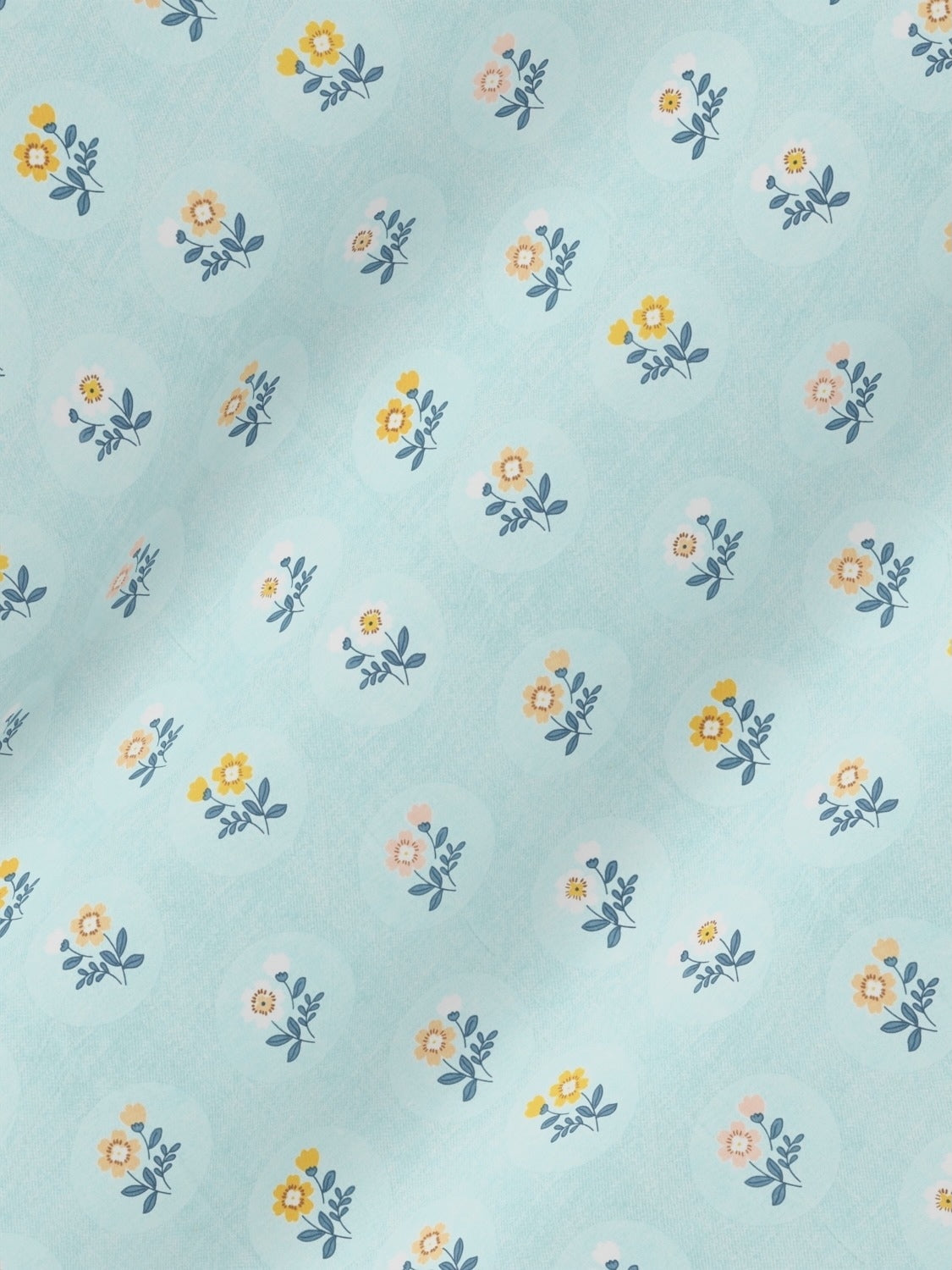 A-3622 - Poly Cotton 130 GSM King Size Double Bedsheet (274X274) with Two Pillow Covers (50X76)