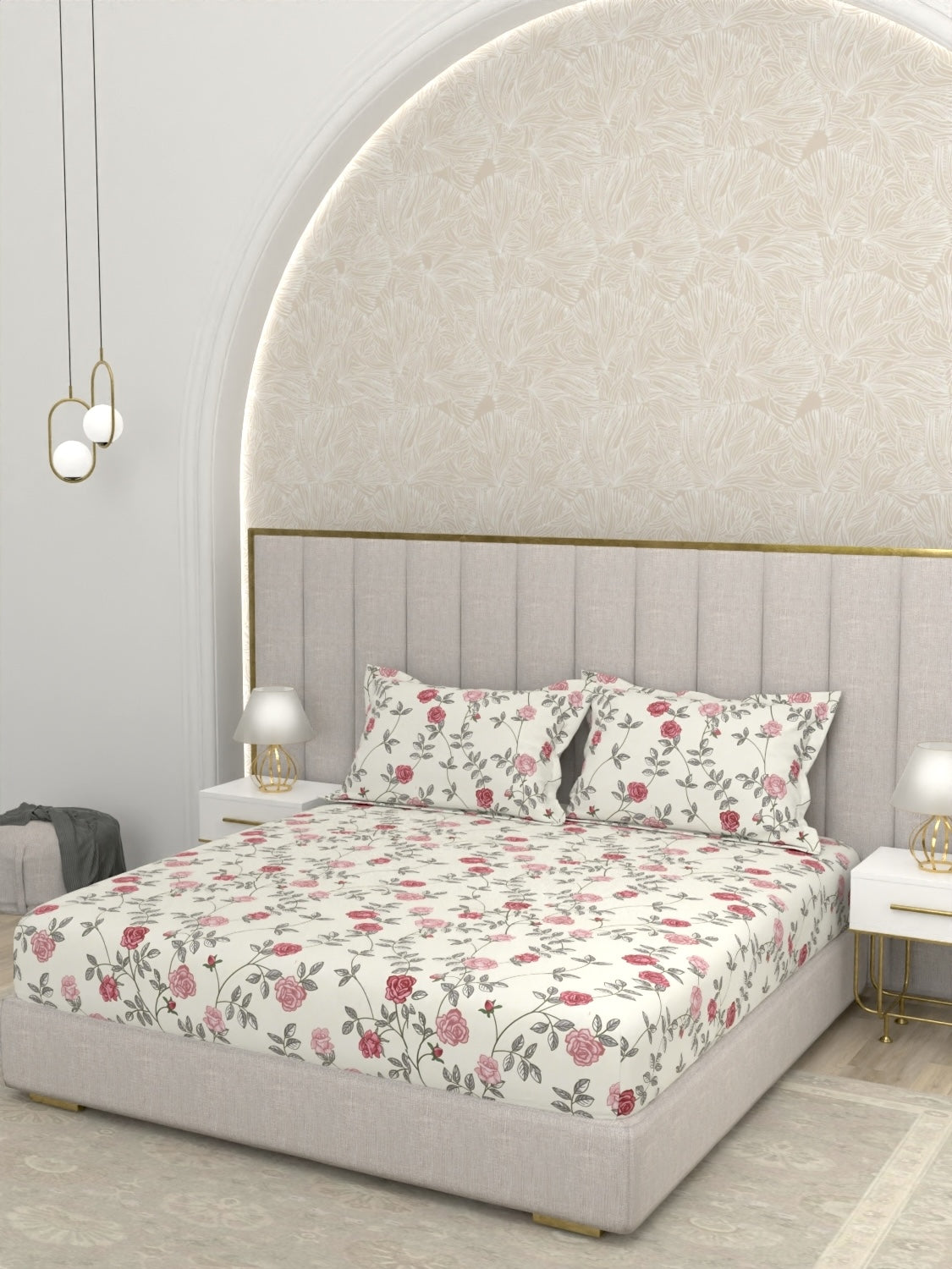 Pure Decor Polycotton Queen Size Double Bedsheet