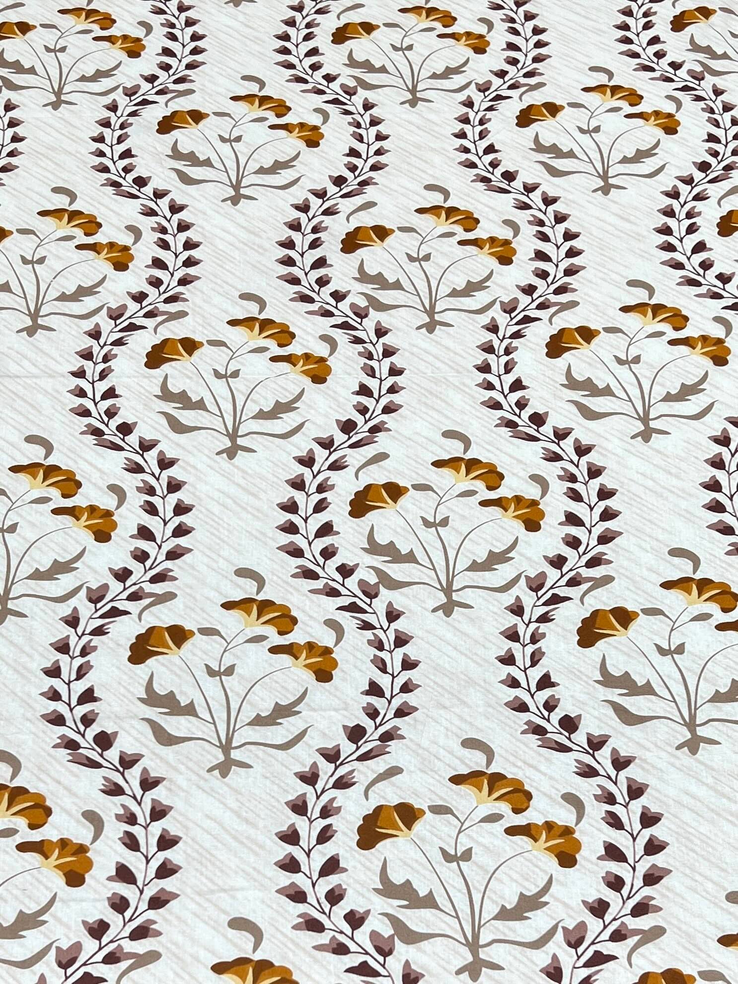 A-3738 - Pure Cotton 180 TC Super King Size Double Bedsheet (274X304) with Two Pillow Covers (50X76)
