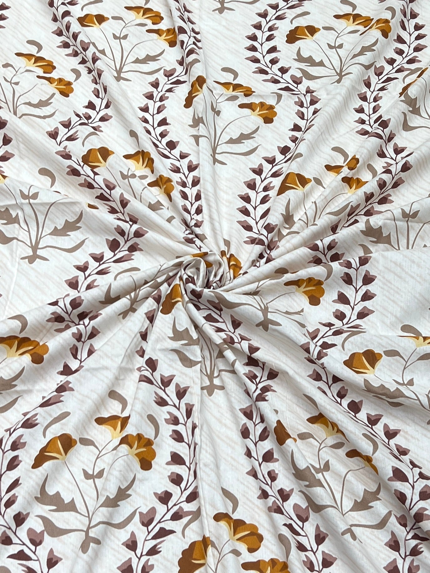 A-3738 - Pure Cotton 180 TC Super King Size Double Bedsheet (274X304) with Two Pillow Covers (50X76)