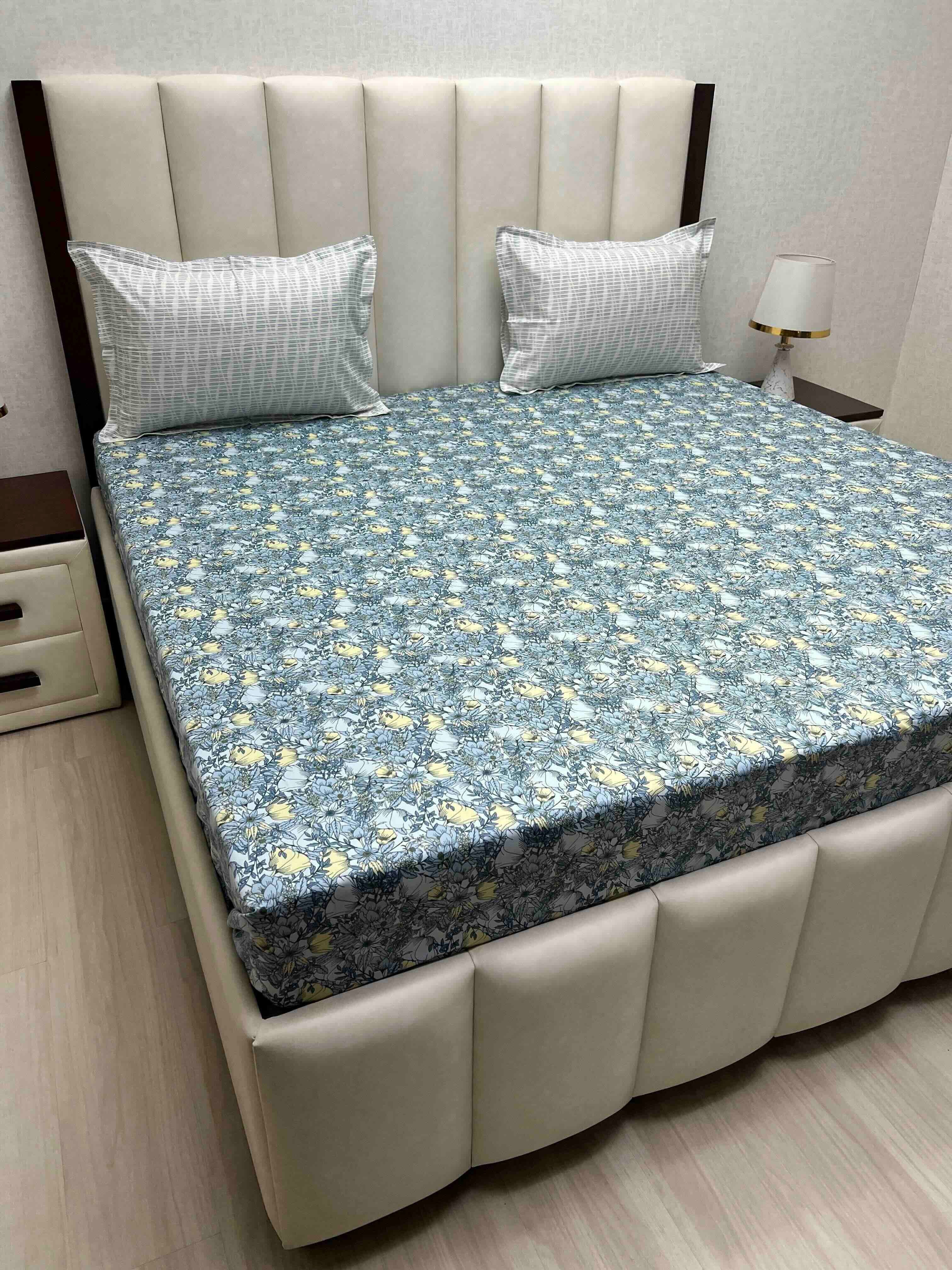 Pure Decor Pure Cotton King Size Double Bedsheet