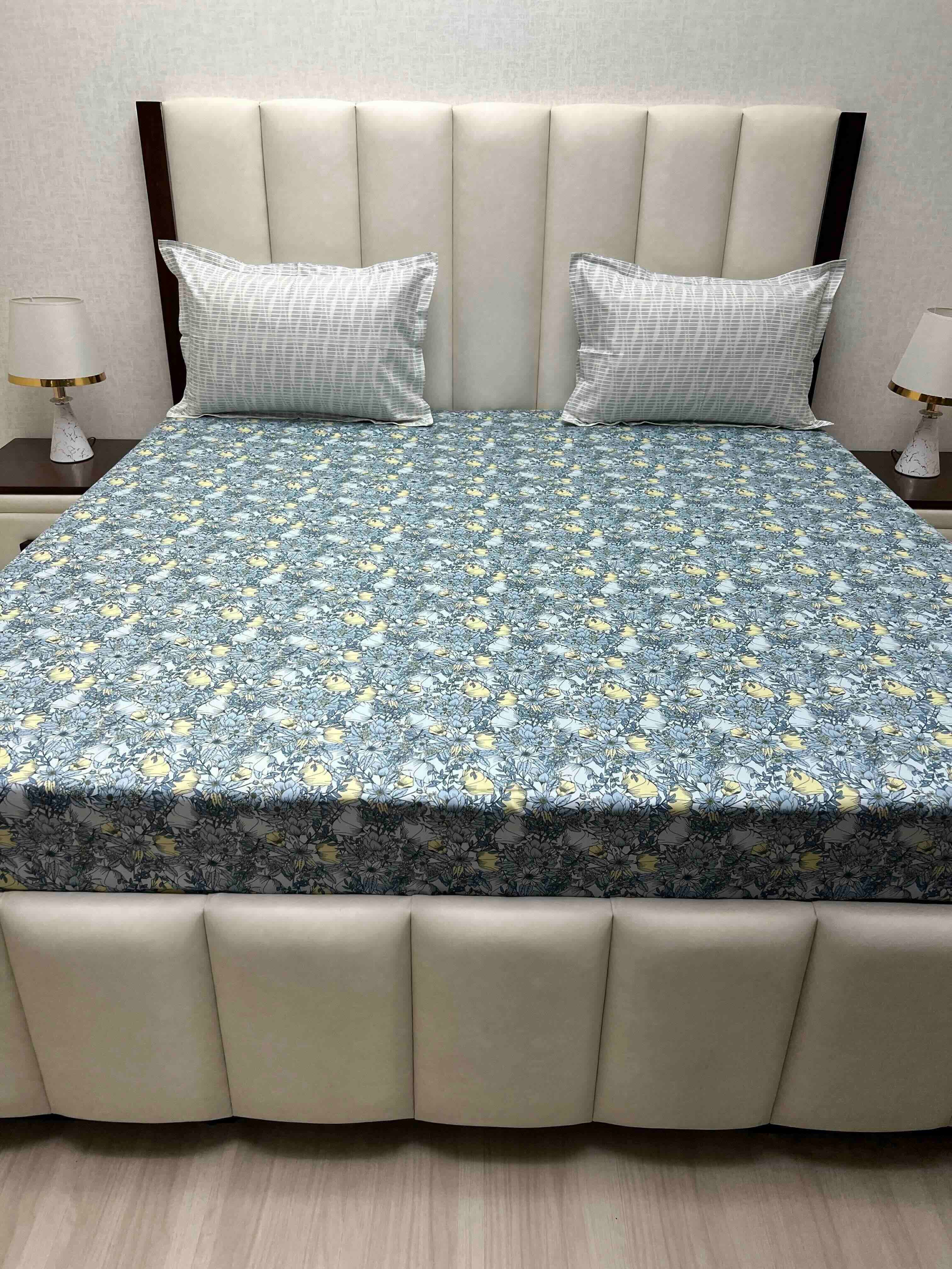 Pure Decor Pure Cotton King Size Double Bedsheet