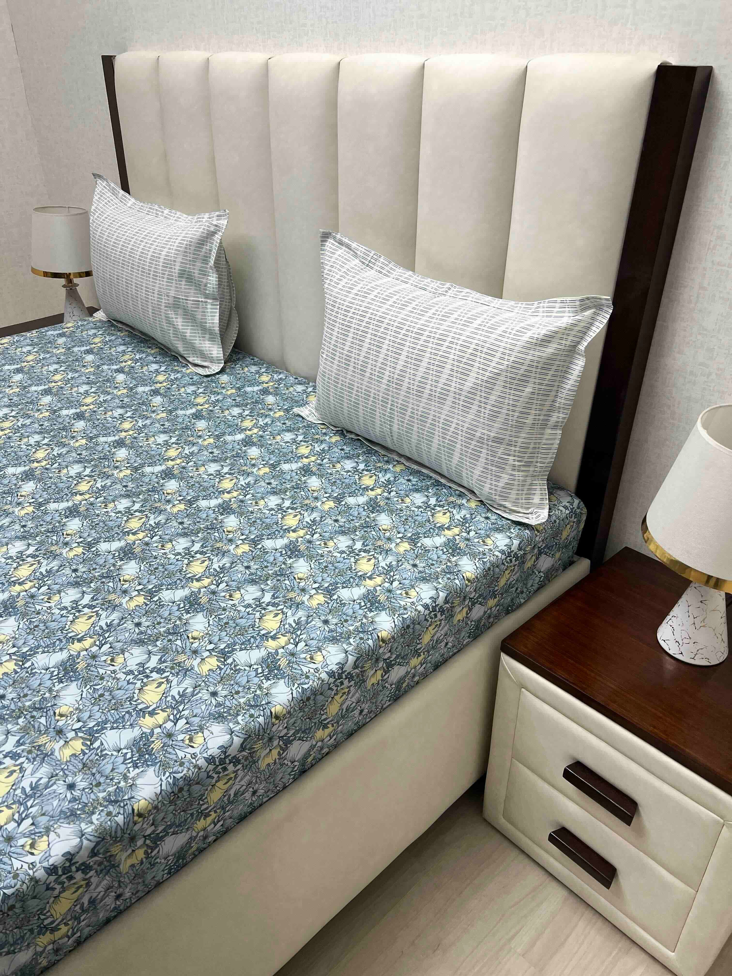 Pure Decor Pure Cotton King Size Double Bedsheet