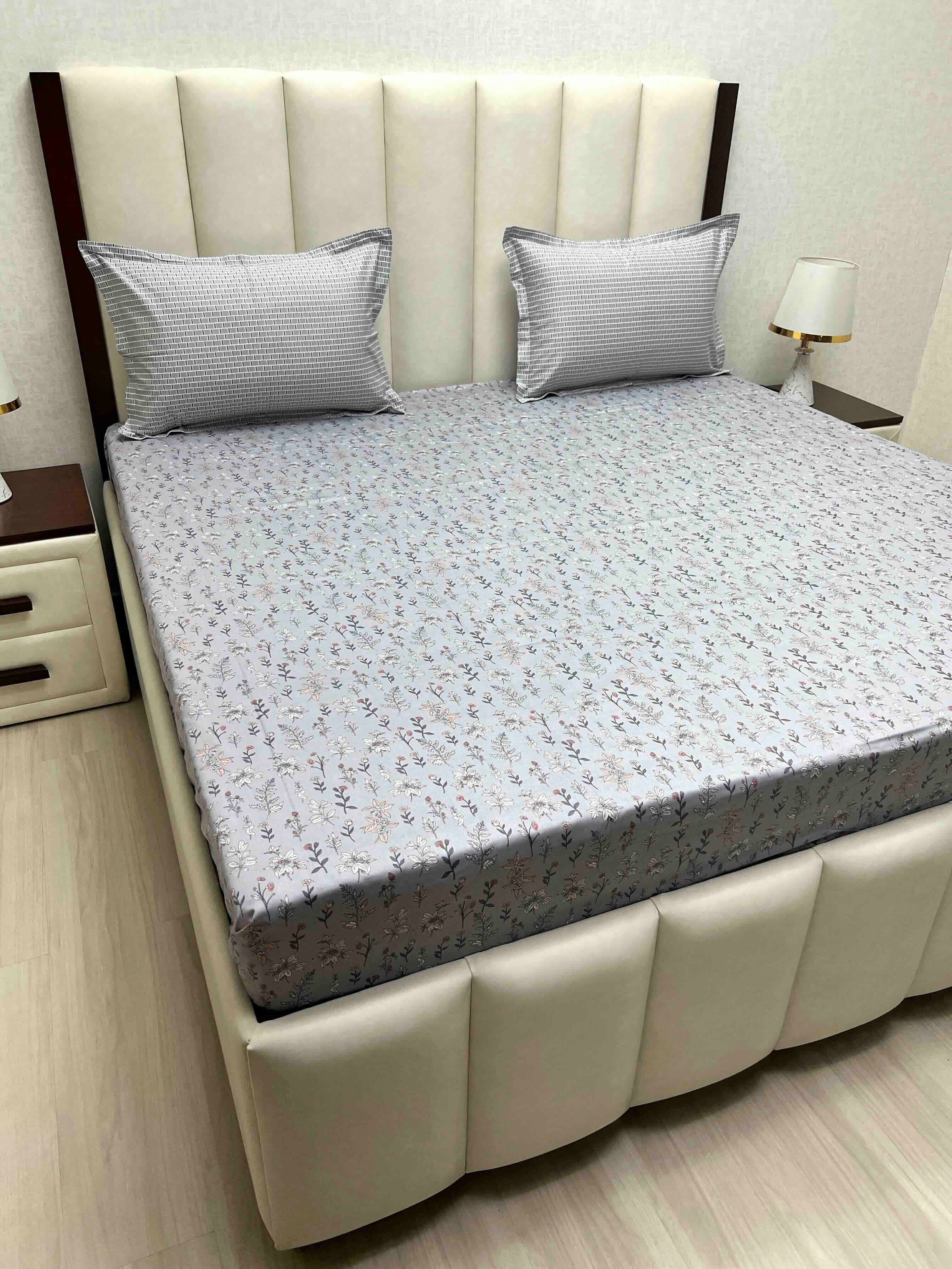 Pure Decor Pure Cotton King Size Double Bedsheet