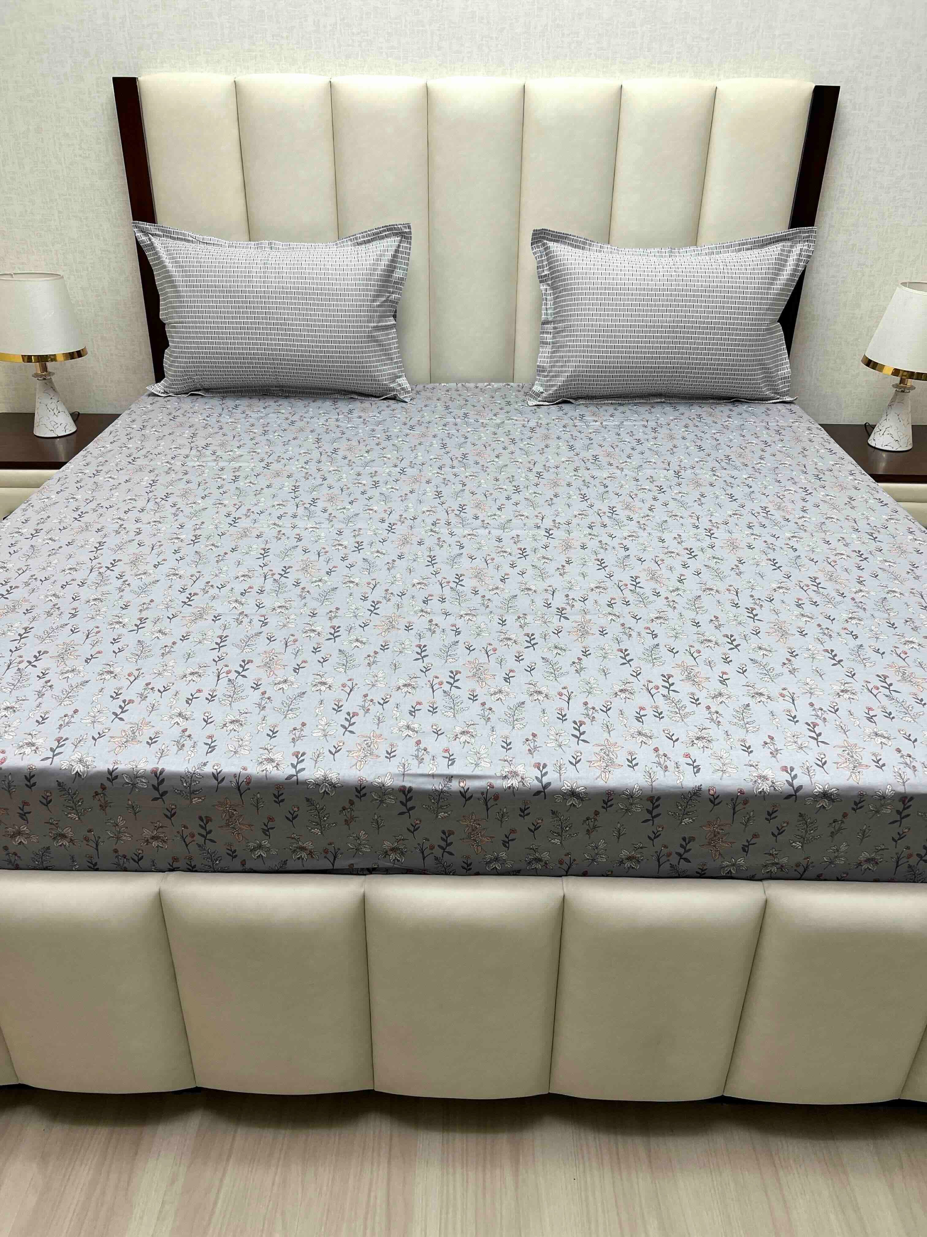 Pure Decor Pure Cotton King Size Double Bedsheet