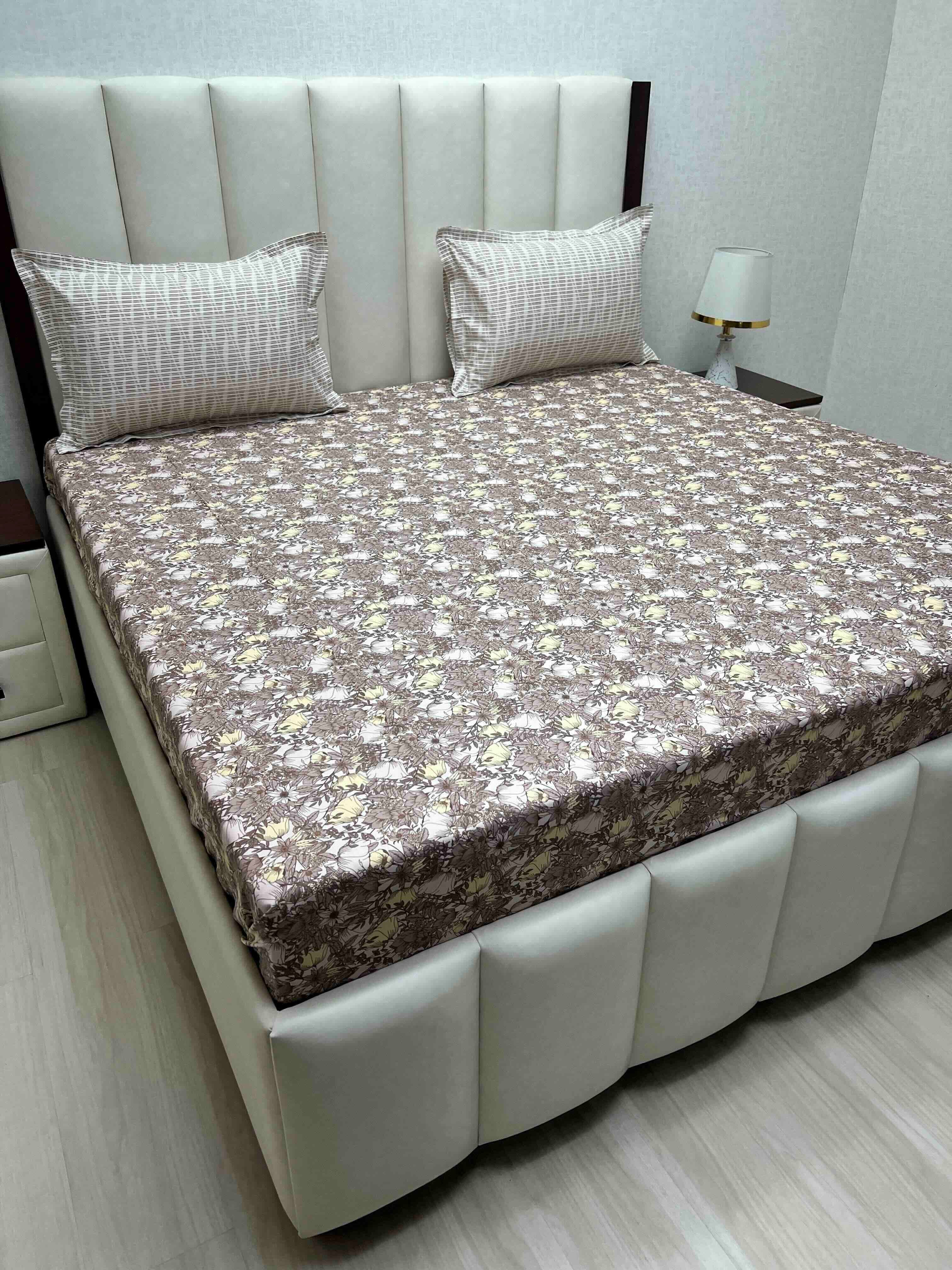 Pure Decor Pure Cotton King Size Double Bedsheet