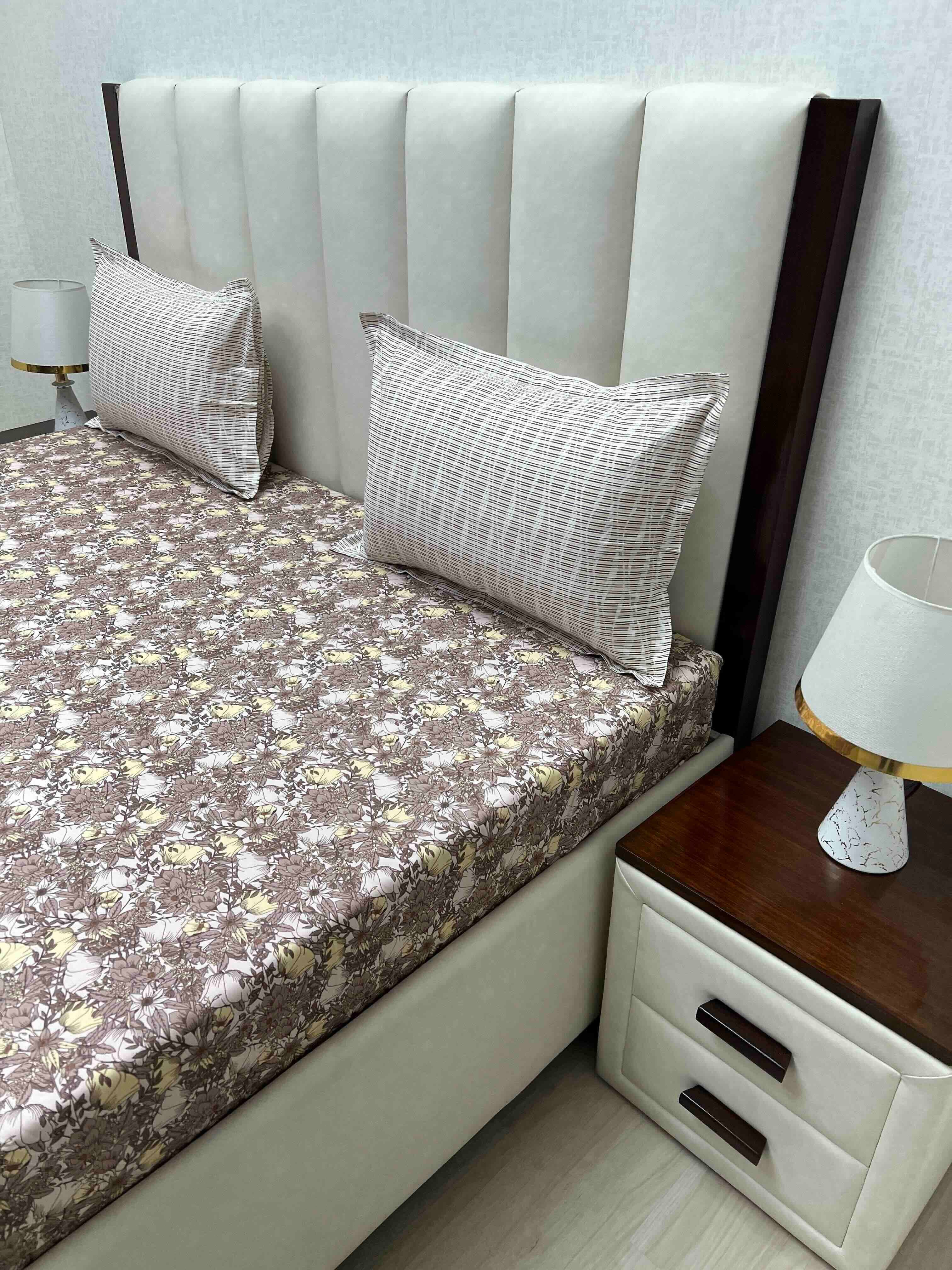 Pure Decor Pure Cotton King Size Double Bedsheet