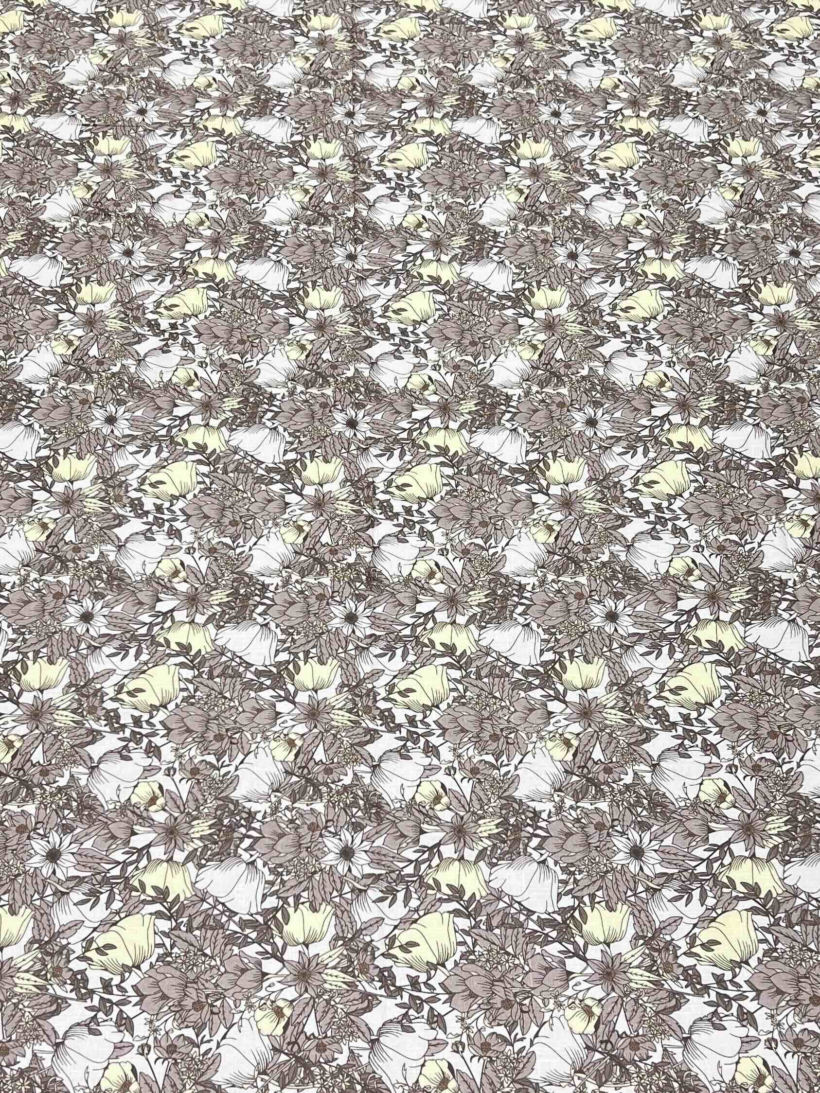 A-3789 - Pure Cotton 210 TC King Size Double Bedsheet (274X274) with Two Pillow Covers (50X76)