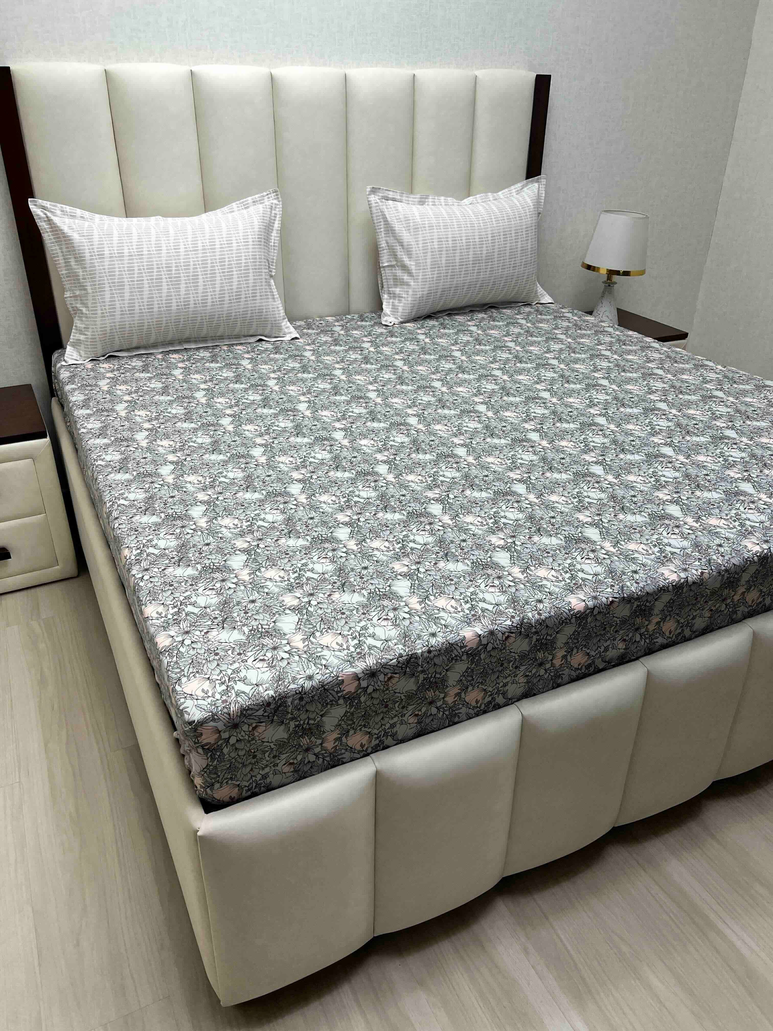 Pure Decor Pure Cotton King Size Double Bedsheet
