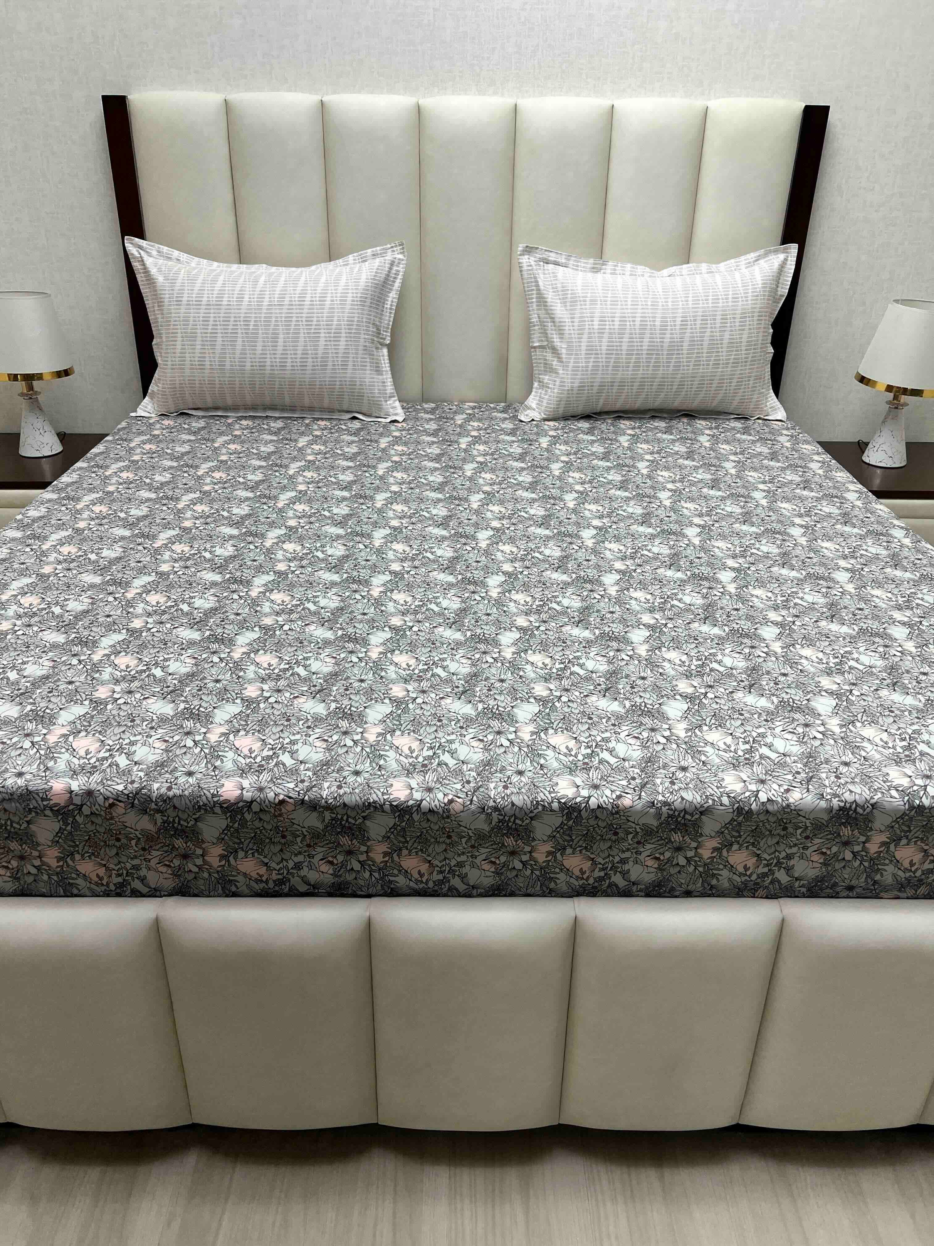 Pure Decor Pure Cotton King Size Double Bedsheet
