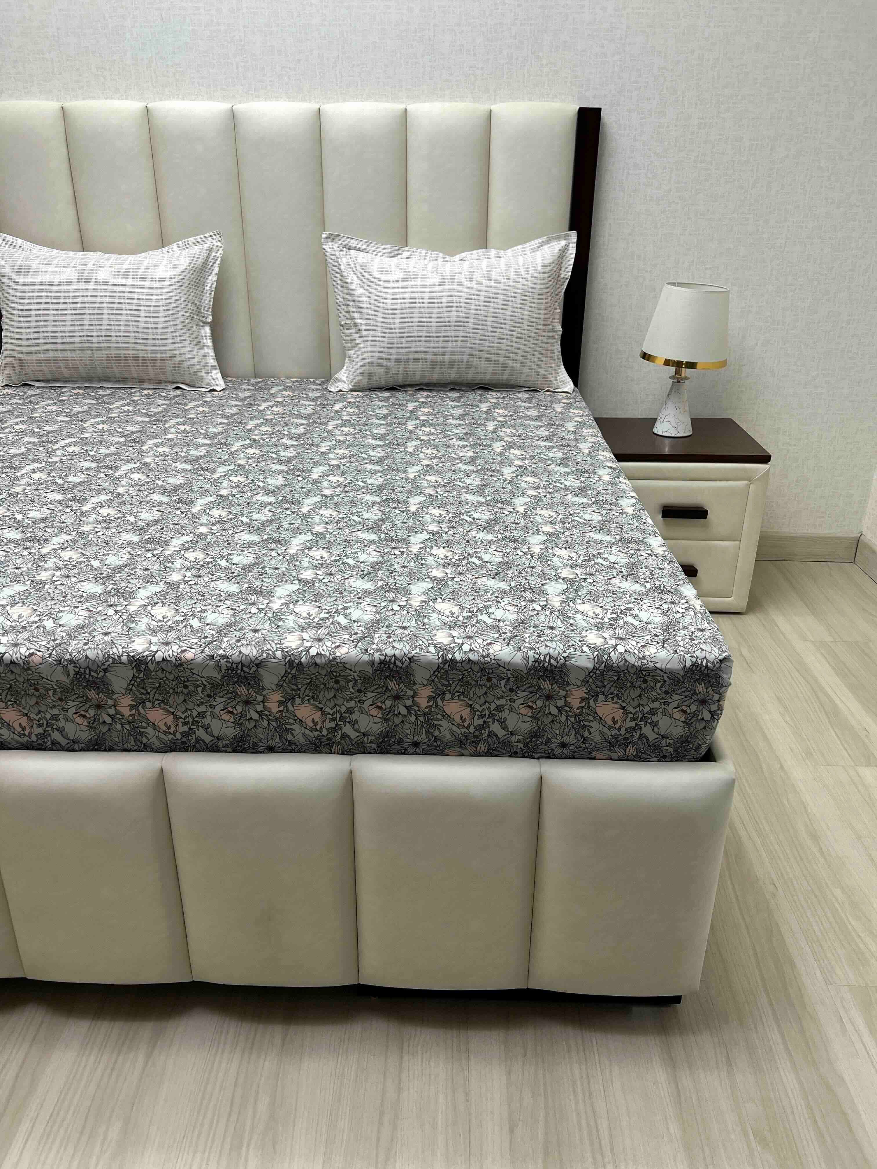 Pure Decor Pure Cotton King Size Double Bedsheet