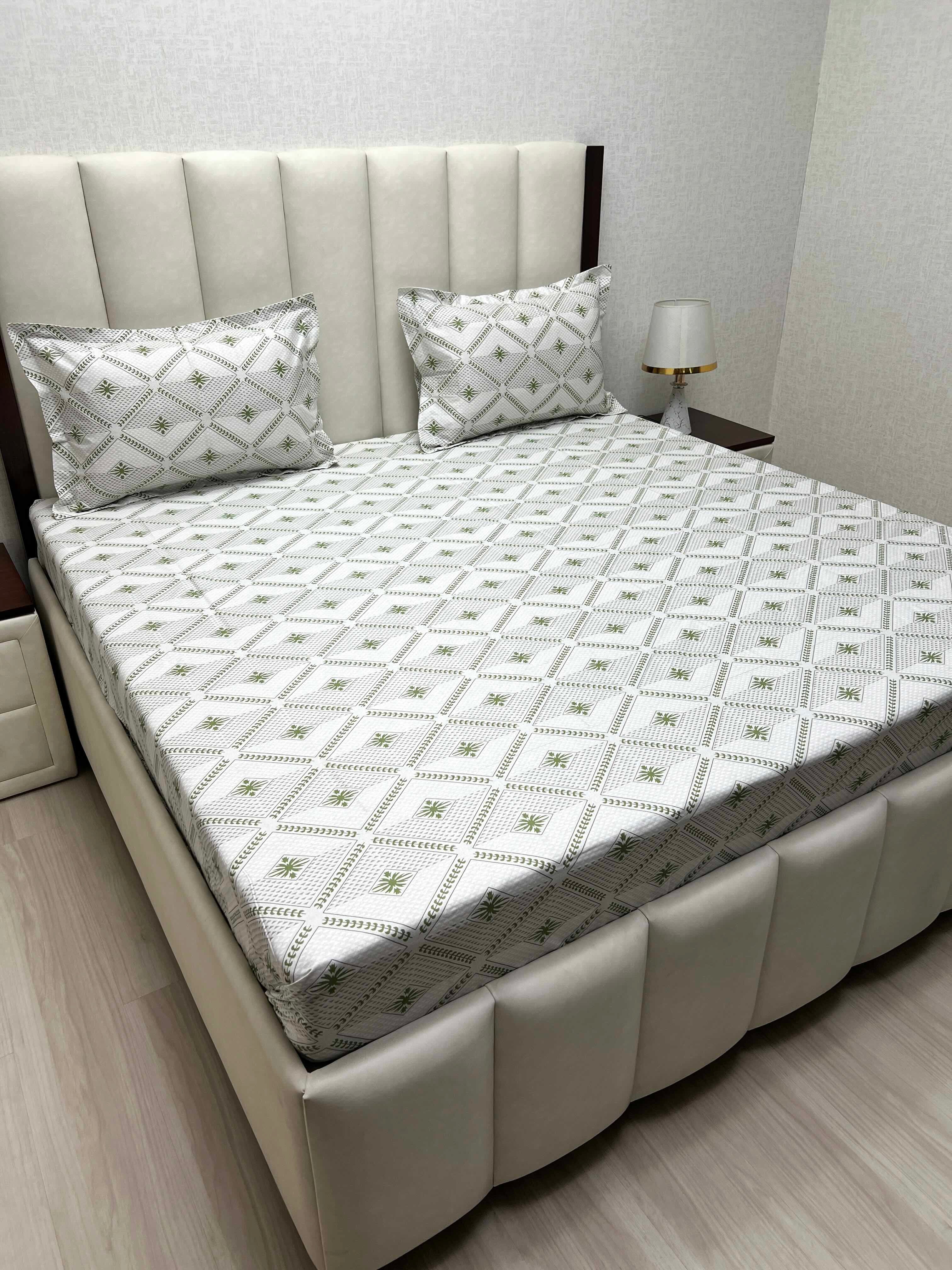 Pure Decor Pure Cotton Queen Size Double Bedsheet