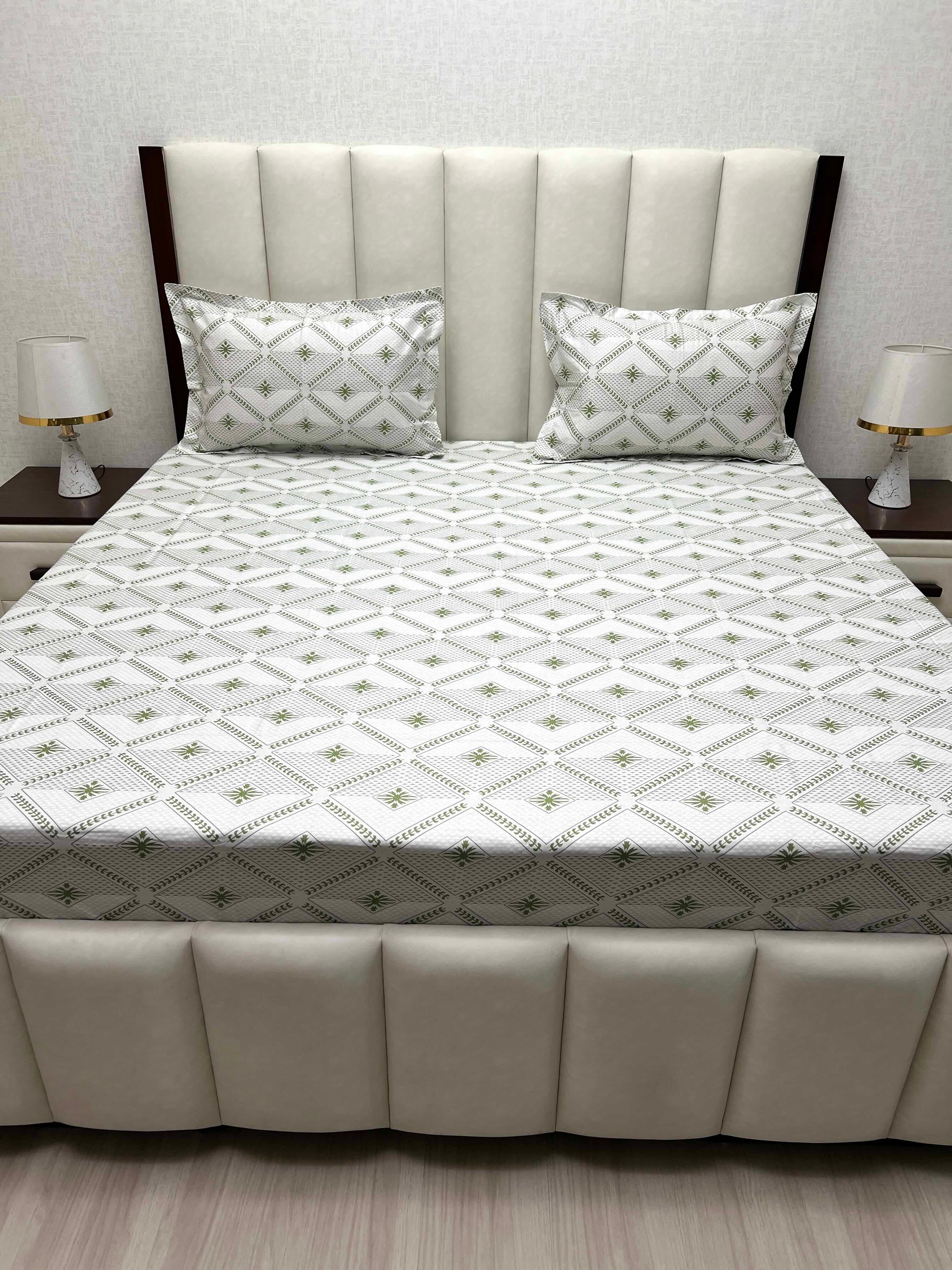 Pure Decor Pure Cotton Queen Size Double Bedsheet