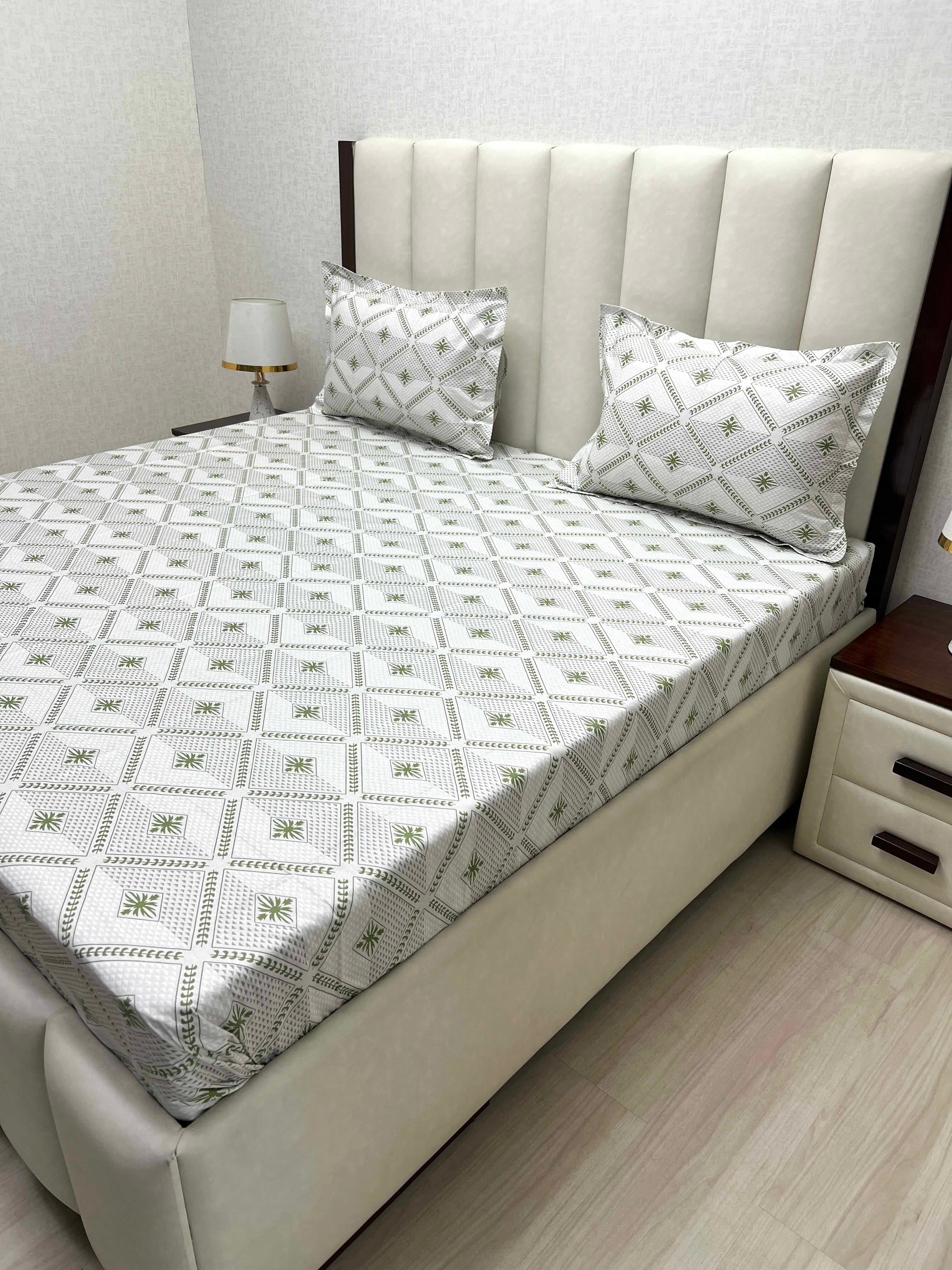Pure Decor Pure Cotton Queen Size Double Bedsheet